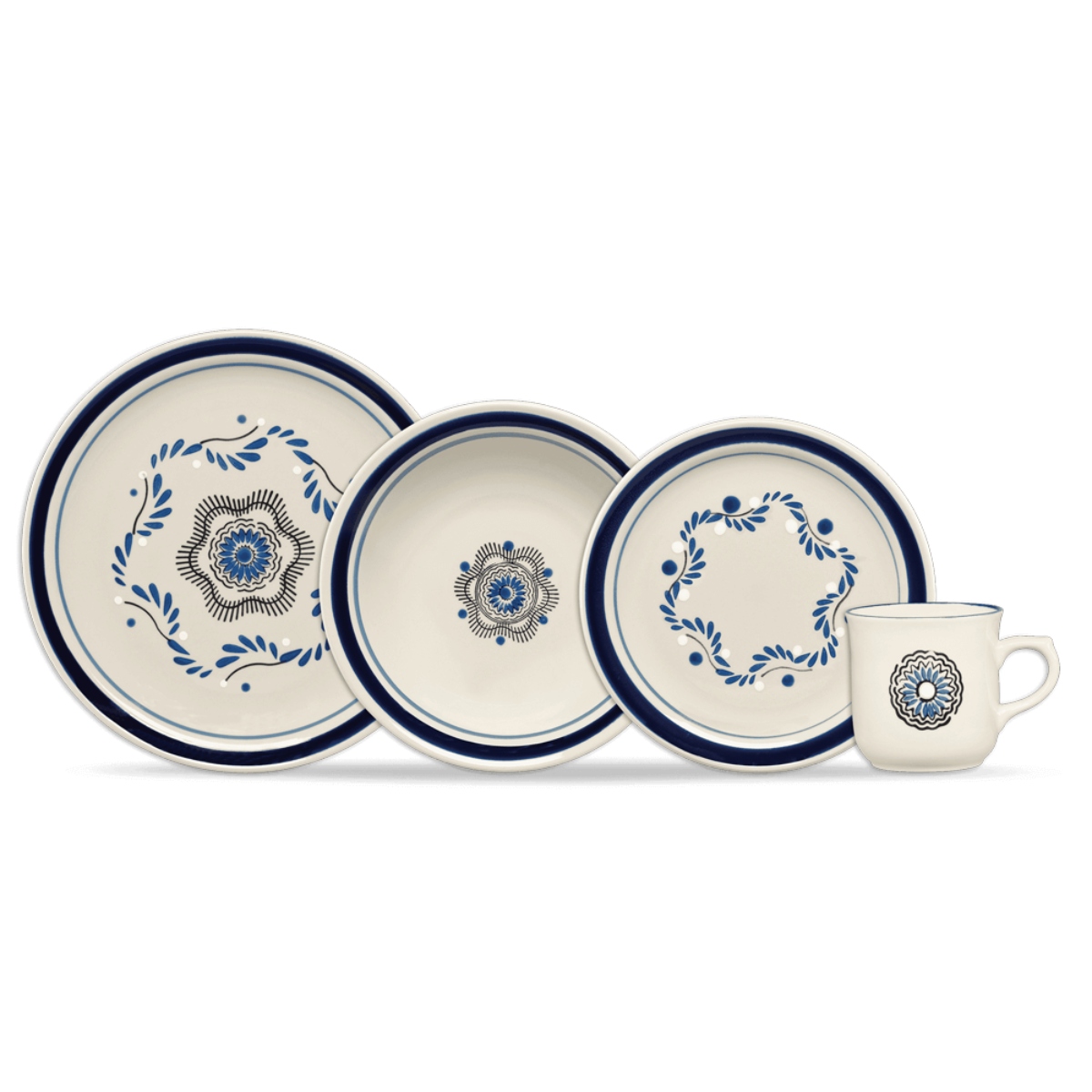 VAJILLA CINSA SANTA ANITA 317246 TALAVERA ATLIXCO 16 PZAS ENDY