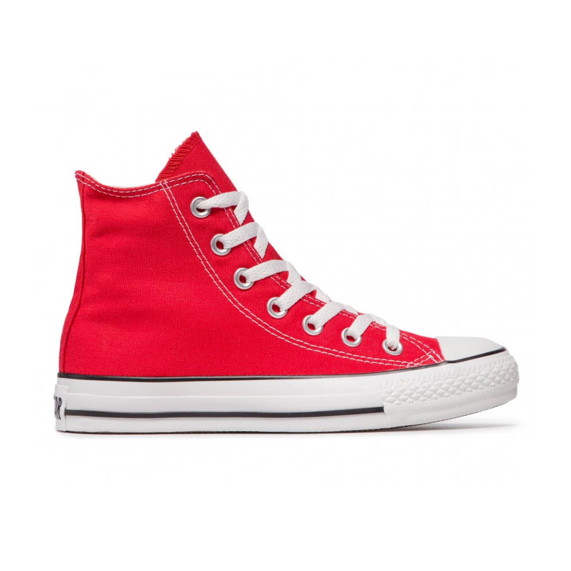 Tenis Converse Chuck Taylor All Star Hi Bota Rojo con Blanco Unisex Originales M9621