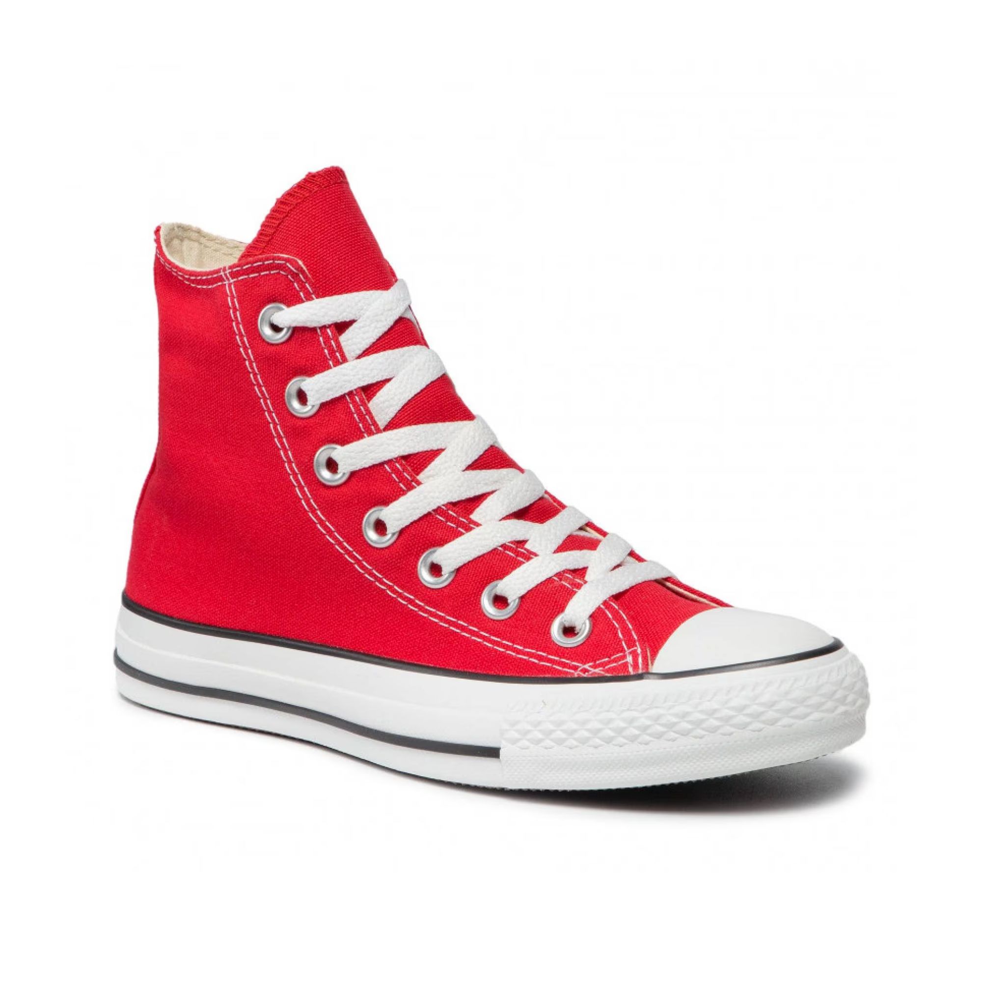 Tenis Converse Chuck Taylor All Star Hi Bota Rojo con Blanco Unisex Originales M9621