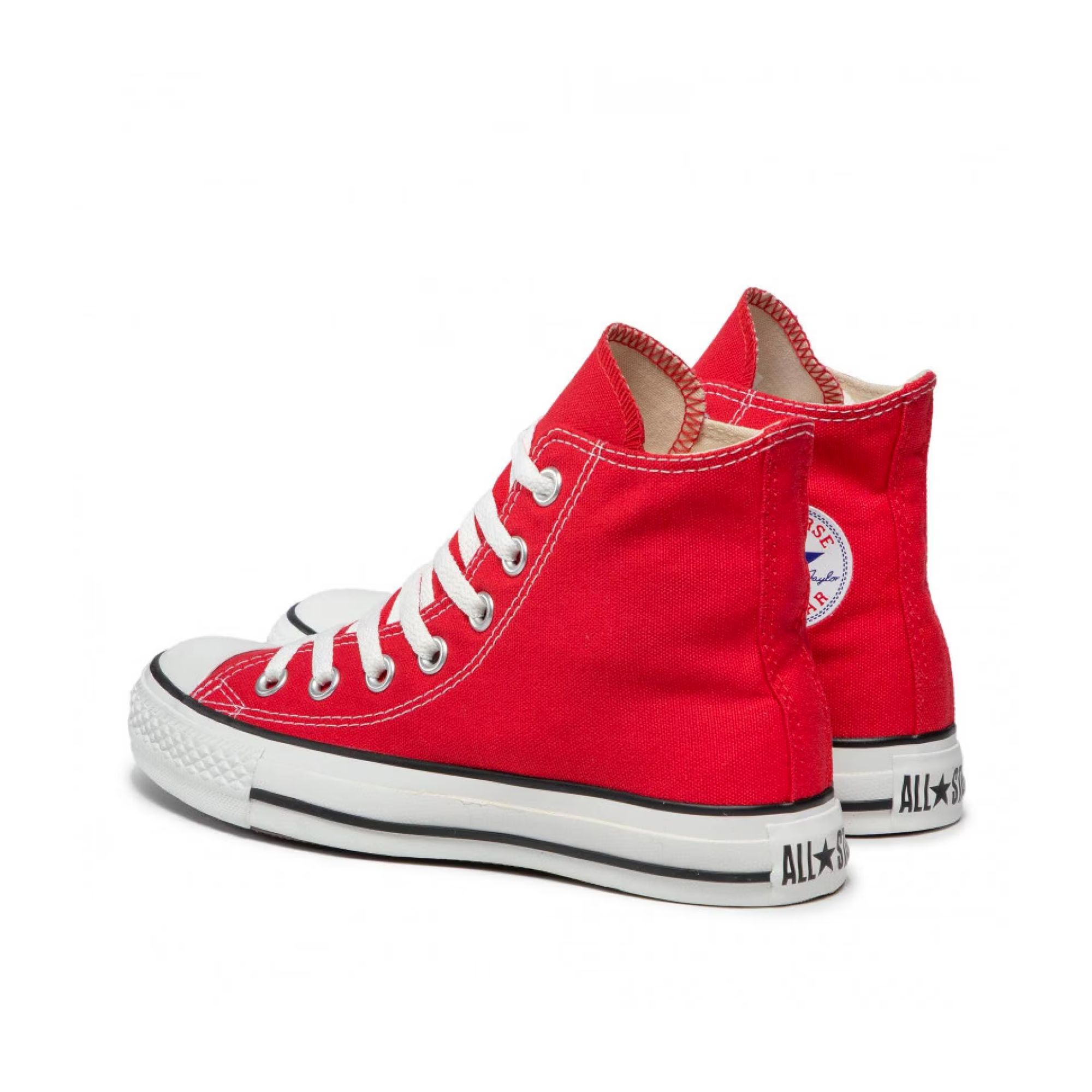 Tenis Converse Chuck Taylor All Star Hi Bota Rojo con Blanco Unisex Originales M9621