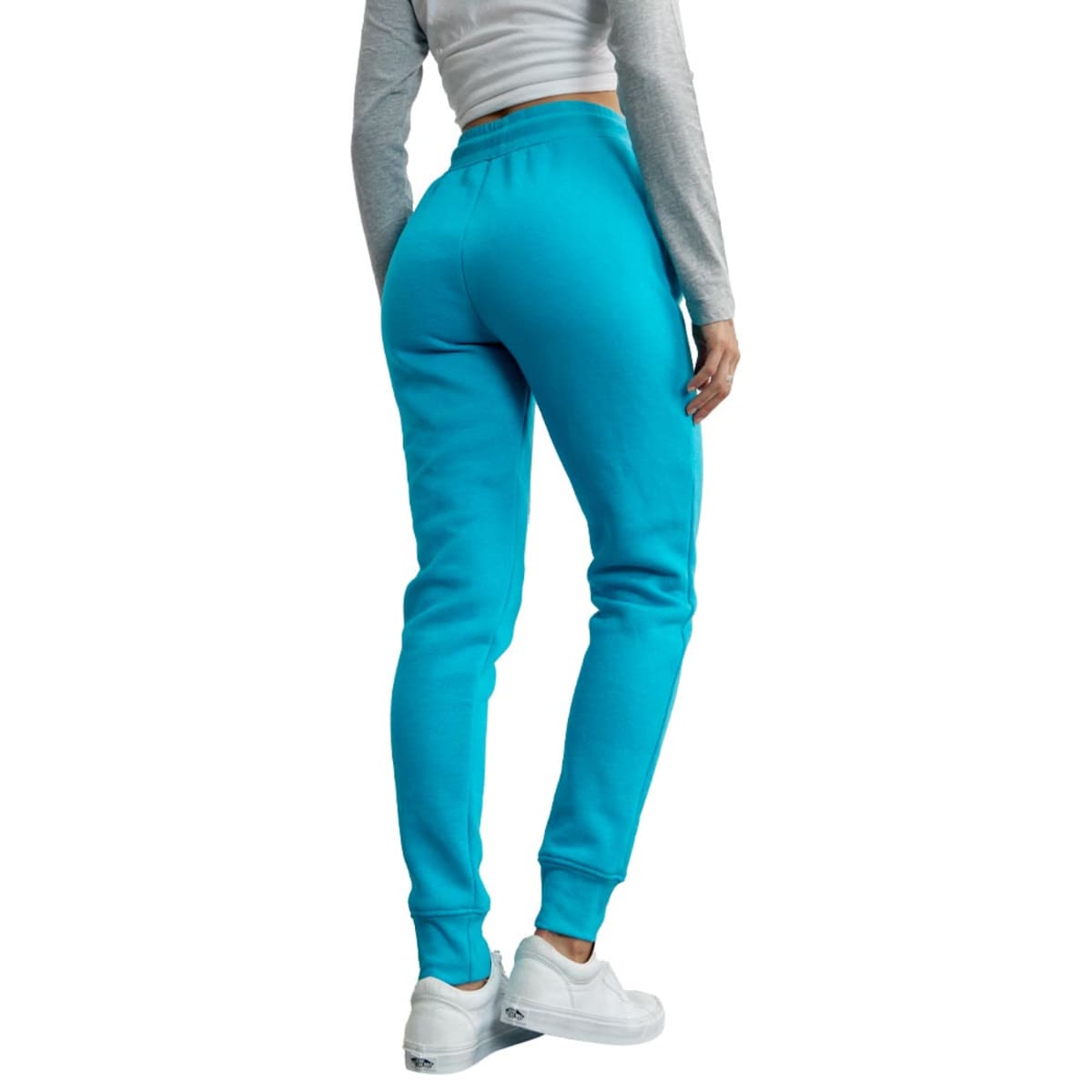 Pants corte de tubo y cintura regular para mujer, azul turquesa, marca Love to Lounge, mod. 1096072