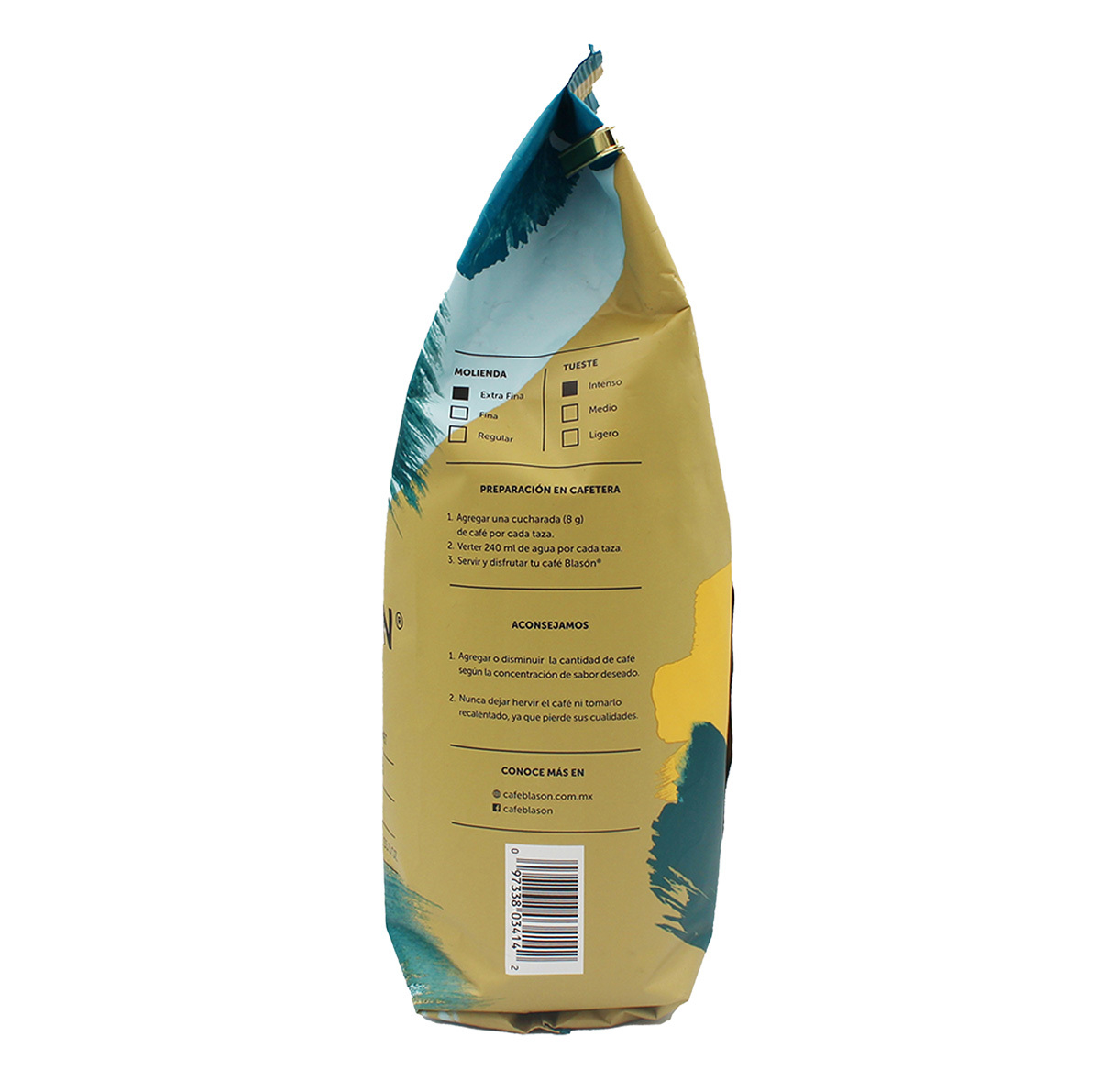 2 Pzs Café Espresso Molido Gourmet 1 Kg C/u Blasón 