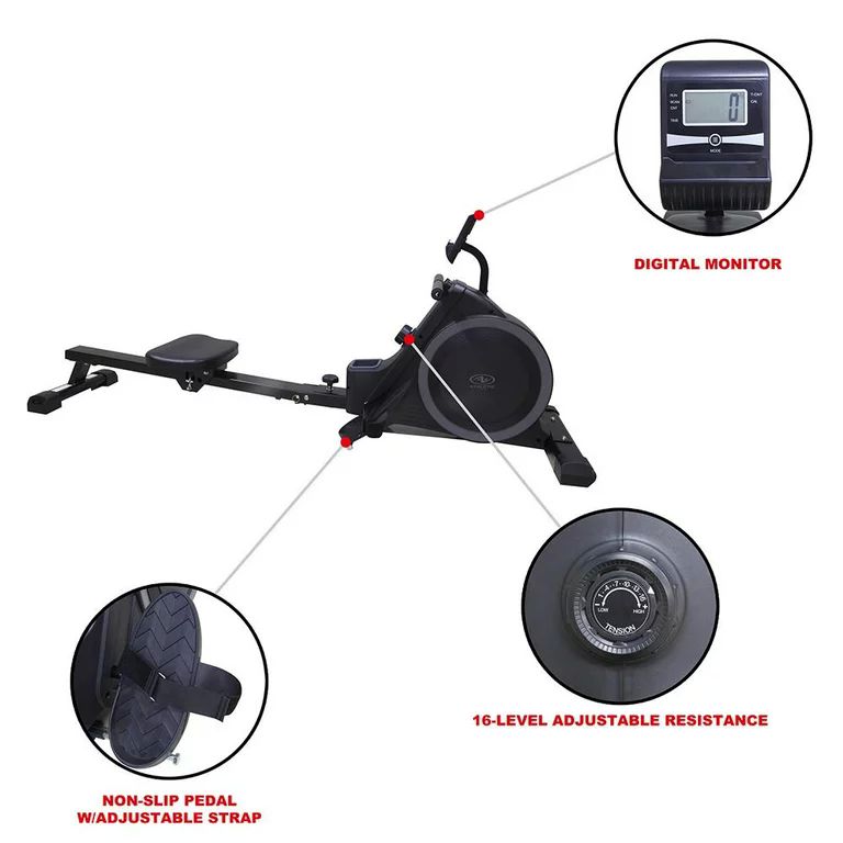 Remadora maquina de remo Athletic Works 3Kg Volante