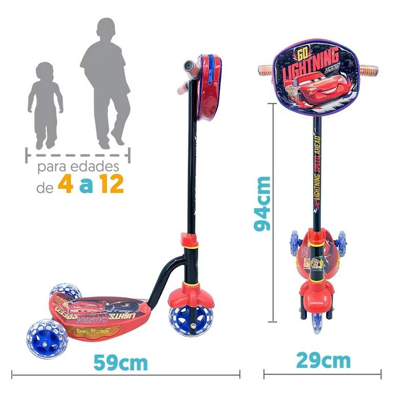 Patin Scooter Apache Cars Con luces