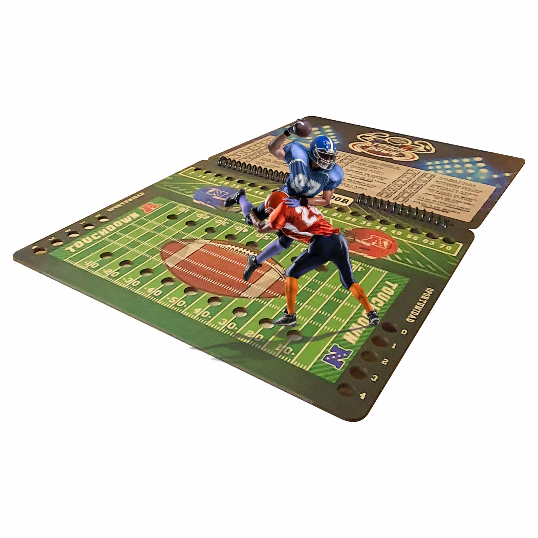 ARAGONMX, Juego de Mesa Touchdown Juego Football Americano Original Premium, Juego Familiar con Todo para una Tarde de Pura Diversión. 