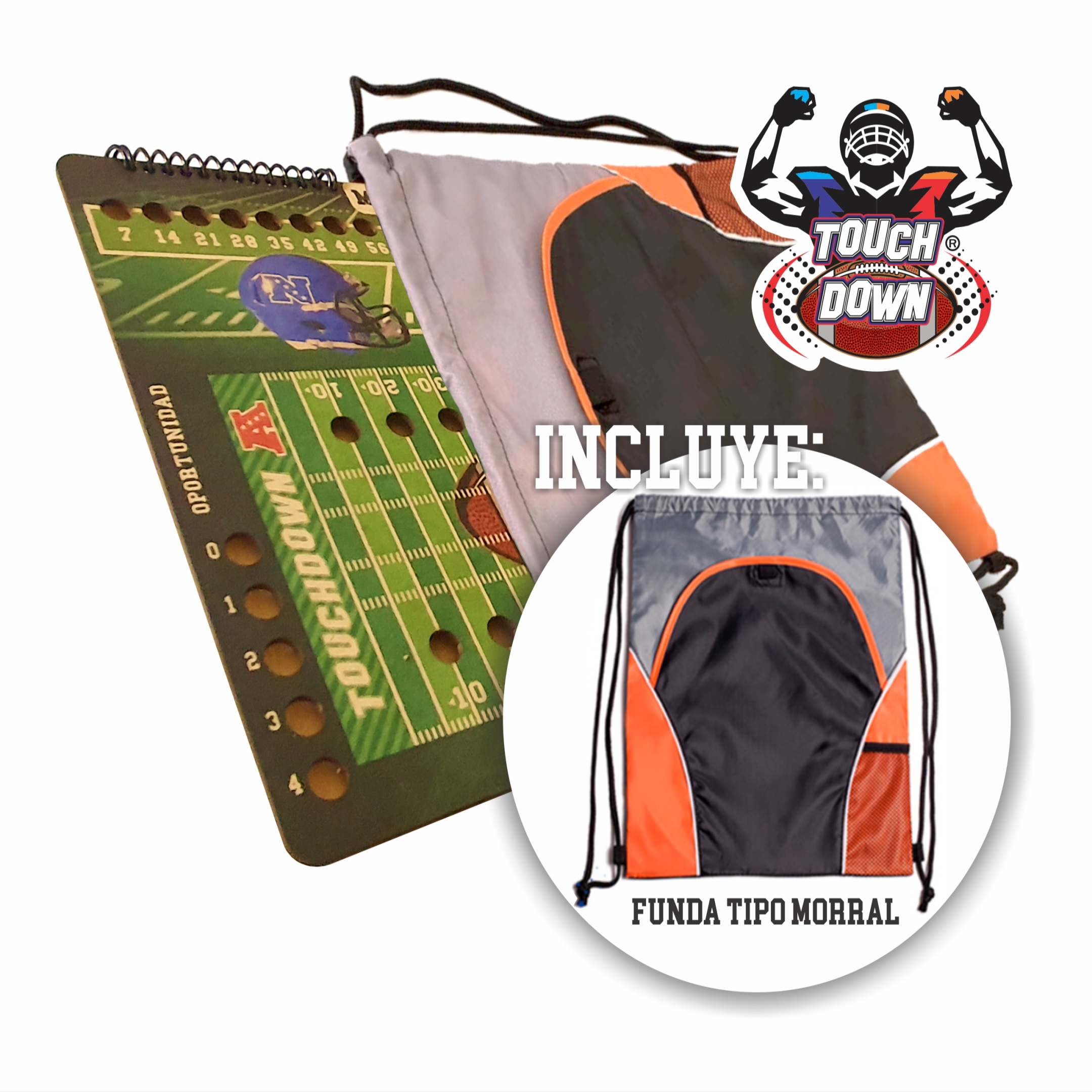 ARAGONMX, Juego de Mesa Touchdown Juego Football Americano Original Premium, Juego Familiar con Todo para una Tarde de Pura Diversión. 