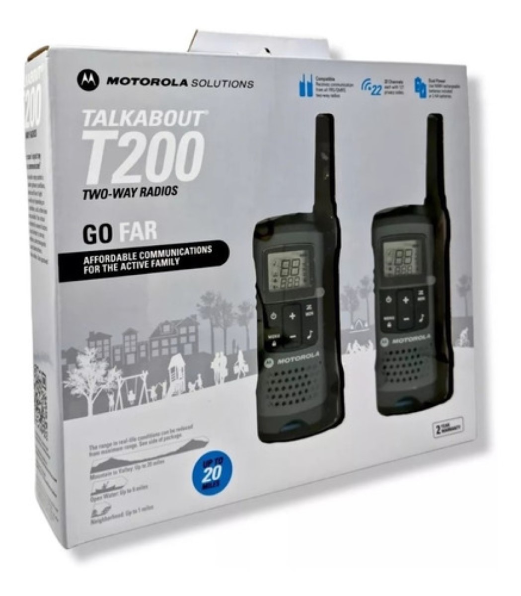 Radios Alcance 32km/20mi Recargable / 2 Pzas Verdde Militar