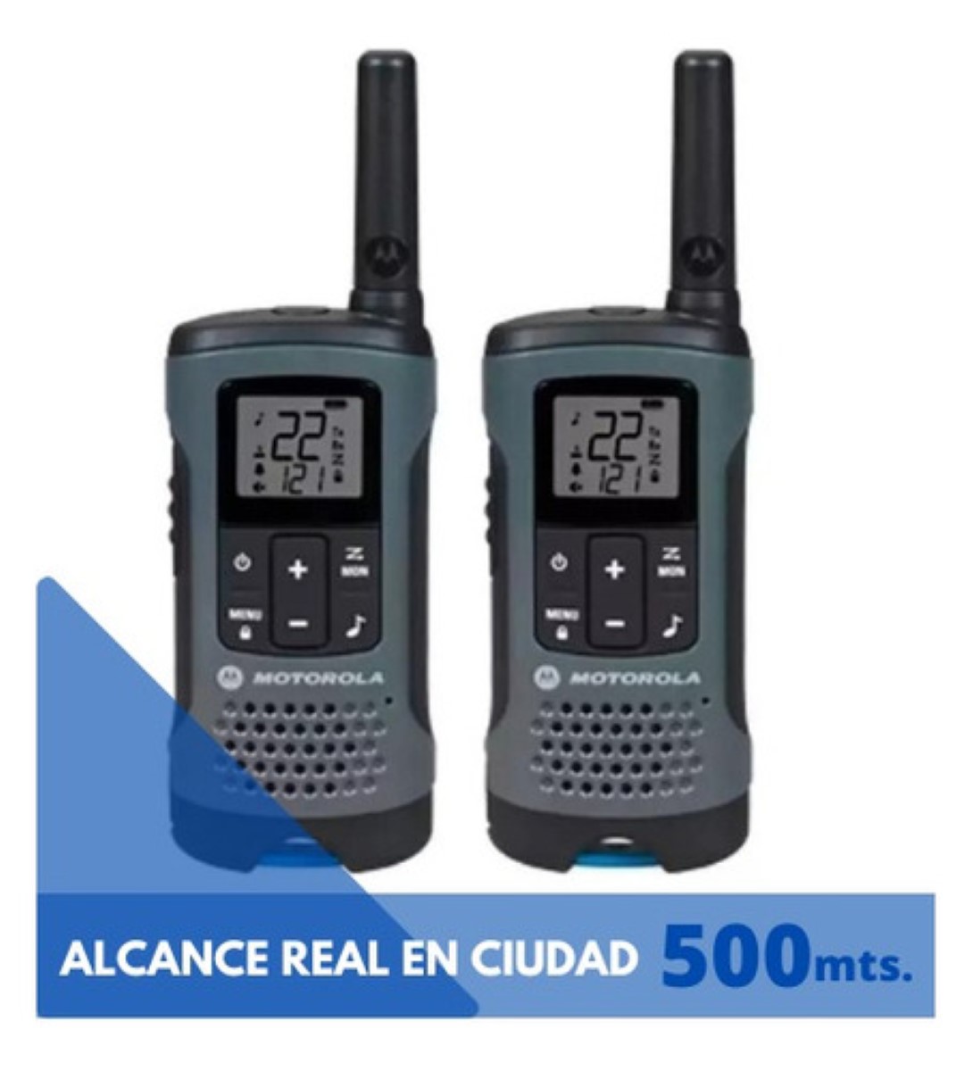 Radios Alcance 32km/20mi Recargable / 2 Pzas Verdde Militar