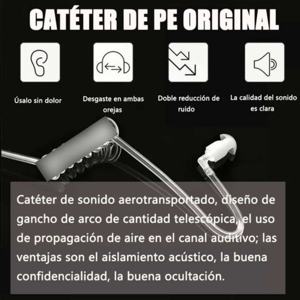 Audifonos Manos Libres Para Radio Talkie 3px Negro