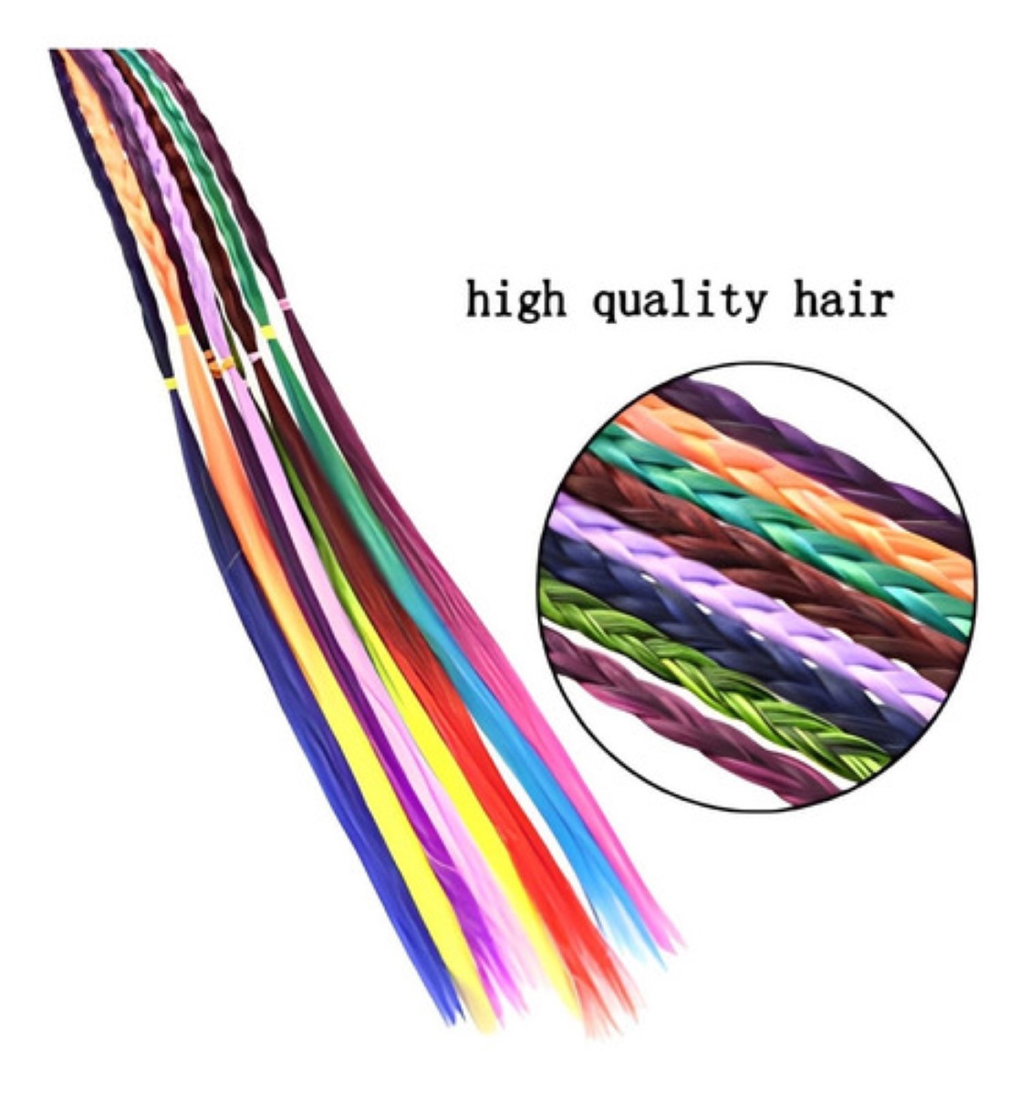 Trenzas De Colores Extensiones Cabello colores