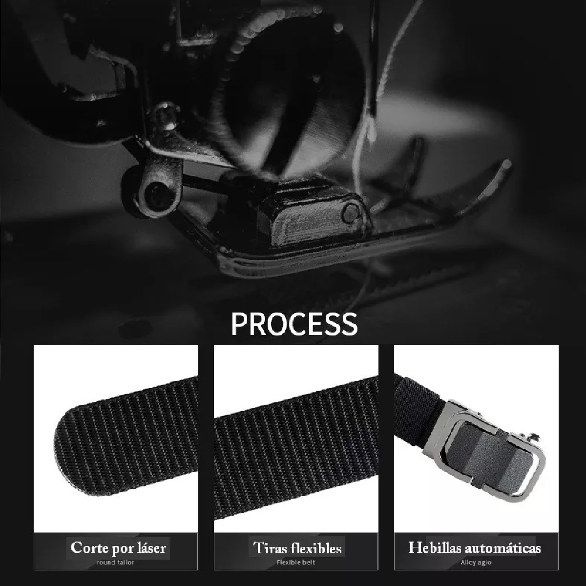 Cinturón Táctico Militar Nylon Ajustable Hebilla De Aleación Negro