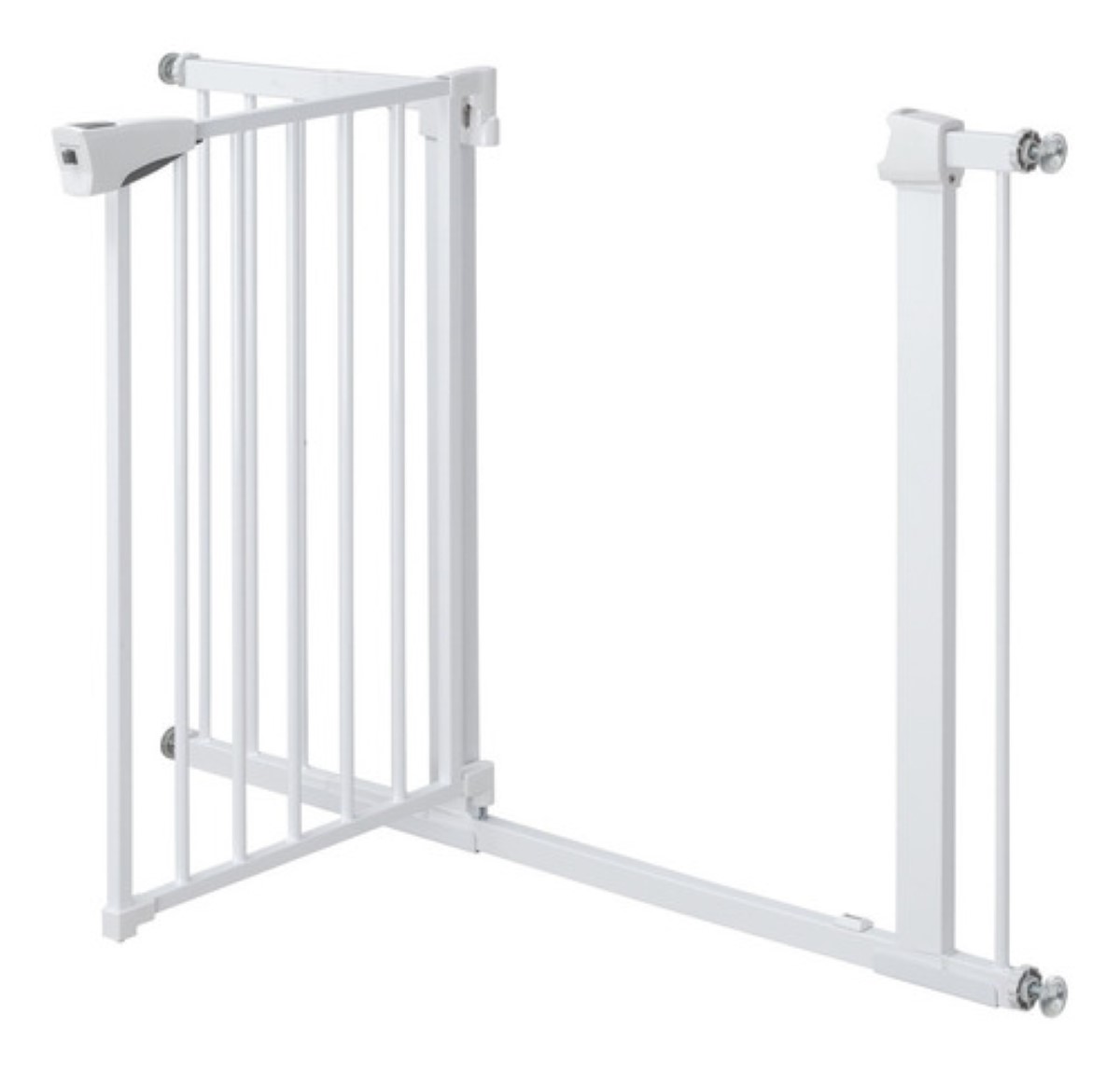 Puerta Seguridad Interior Expandible Reja Para Bebe Mascota Blanco