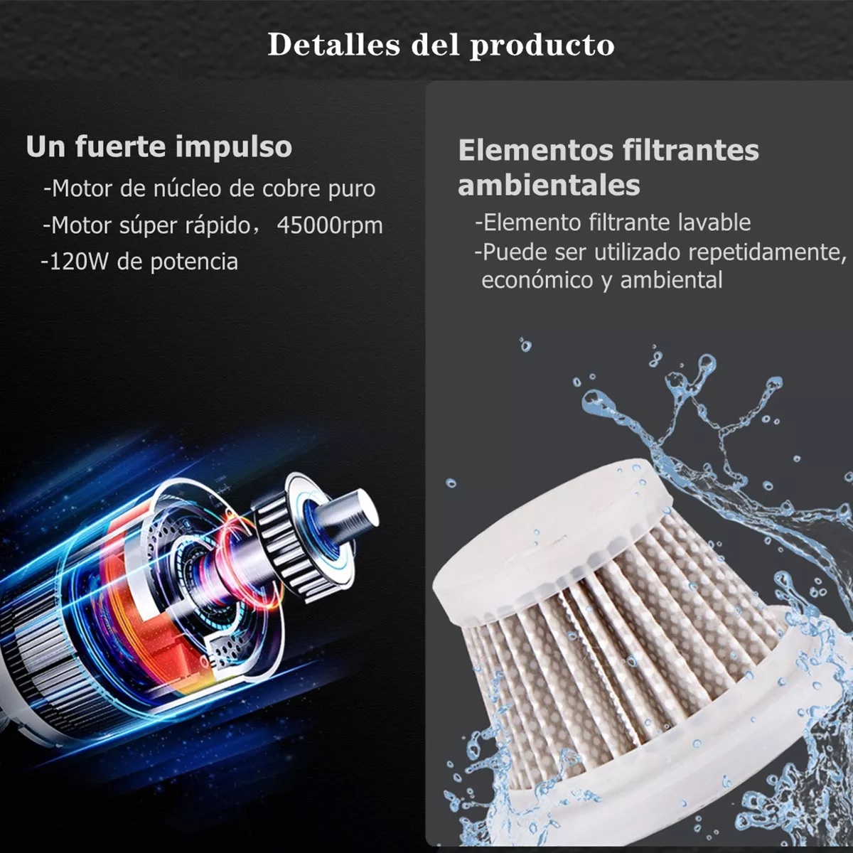 Limpieza Pc Inalámbrico Plumero Aire Soplador Aspirador Usb