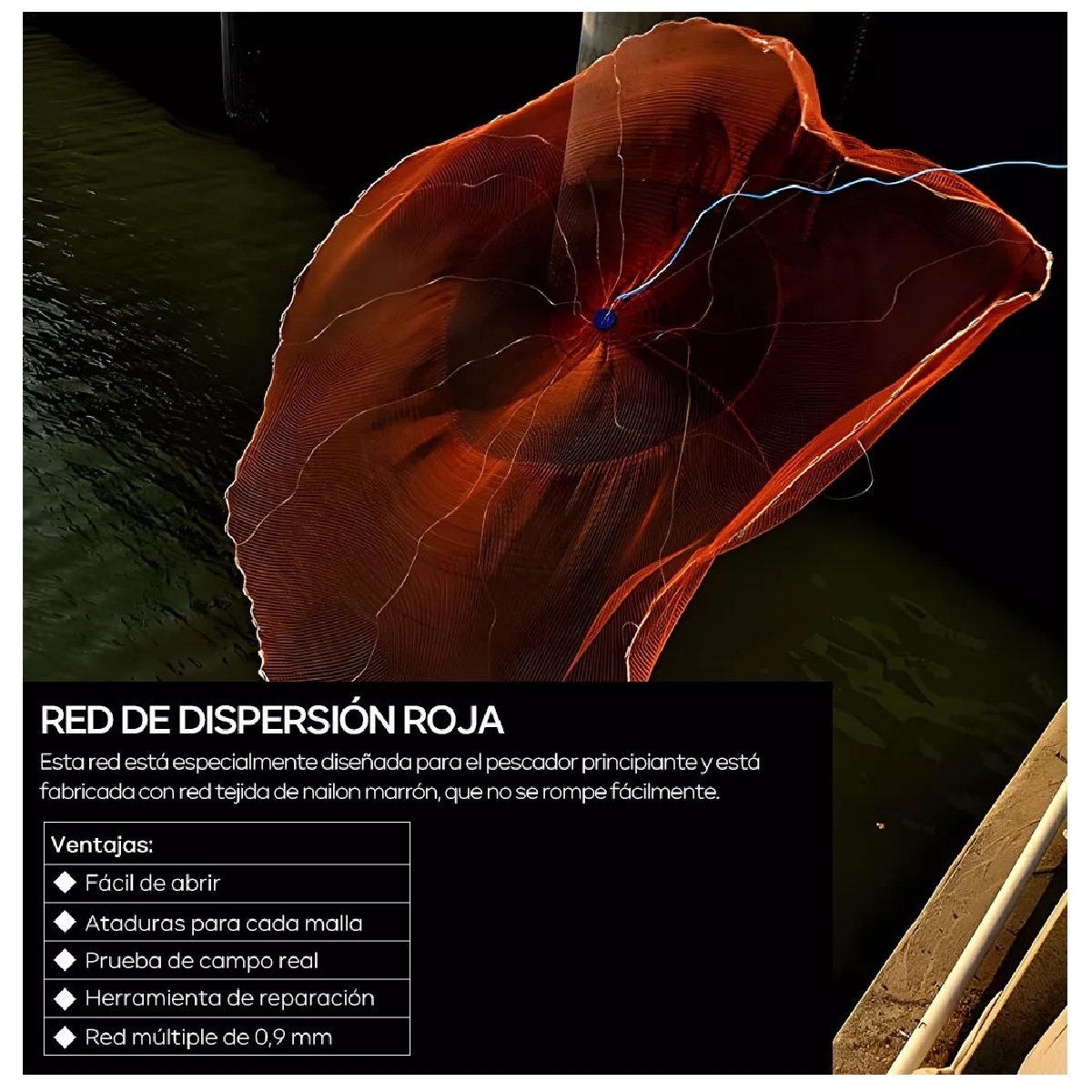 Atarraya Abre Redes De Pesca, Red De Pesca, Atarraya Manual