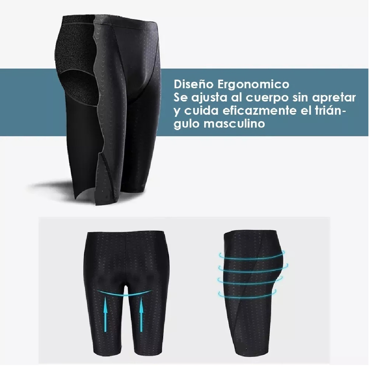 Traje De Baño Deportivo Hombre Natación Short Secado Rapido 4XL