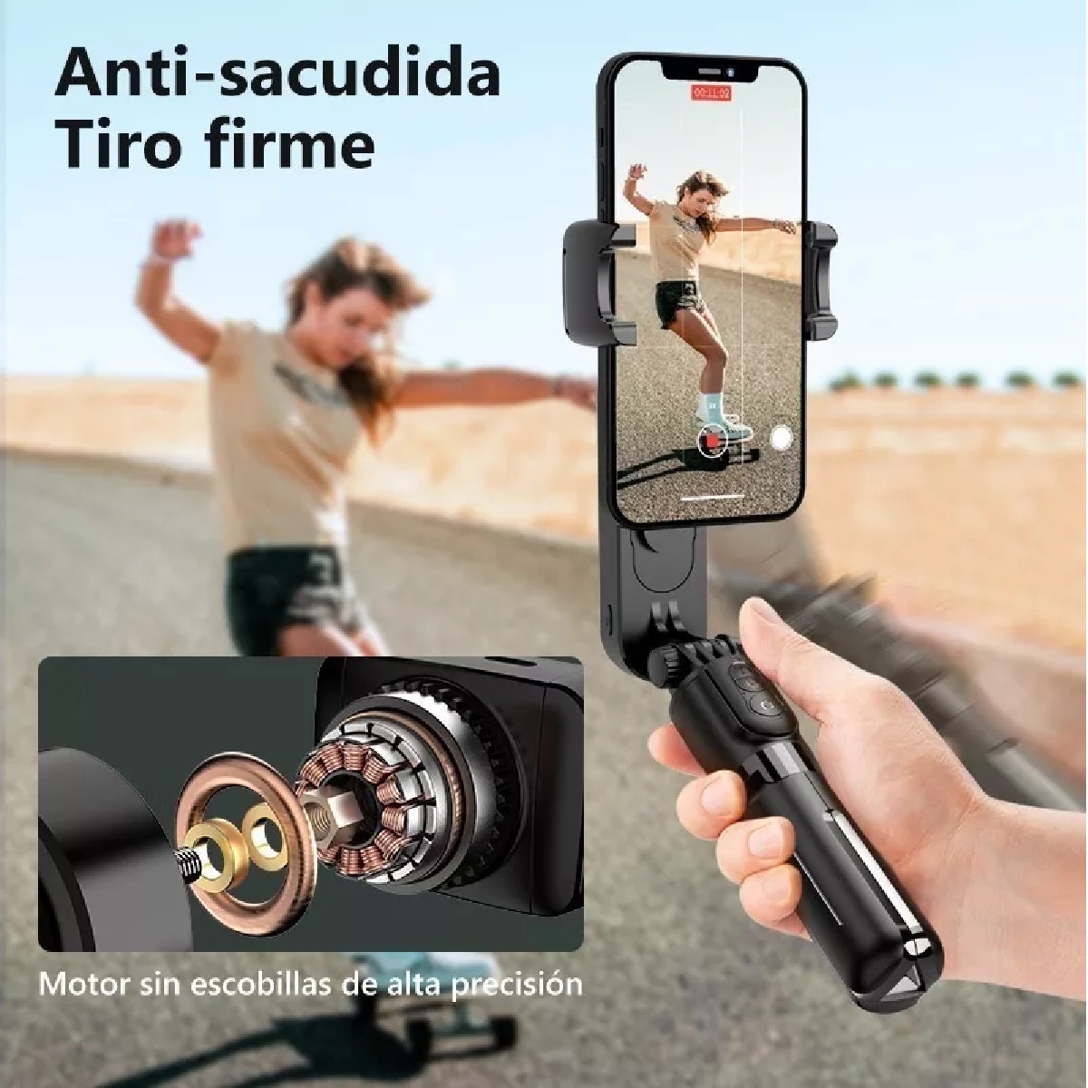 Tripie Gimbal Estabilizador Para Celular Selfie Stick