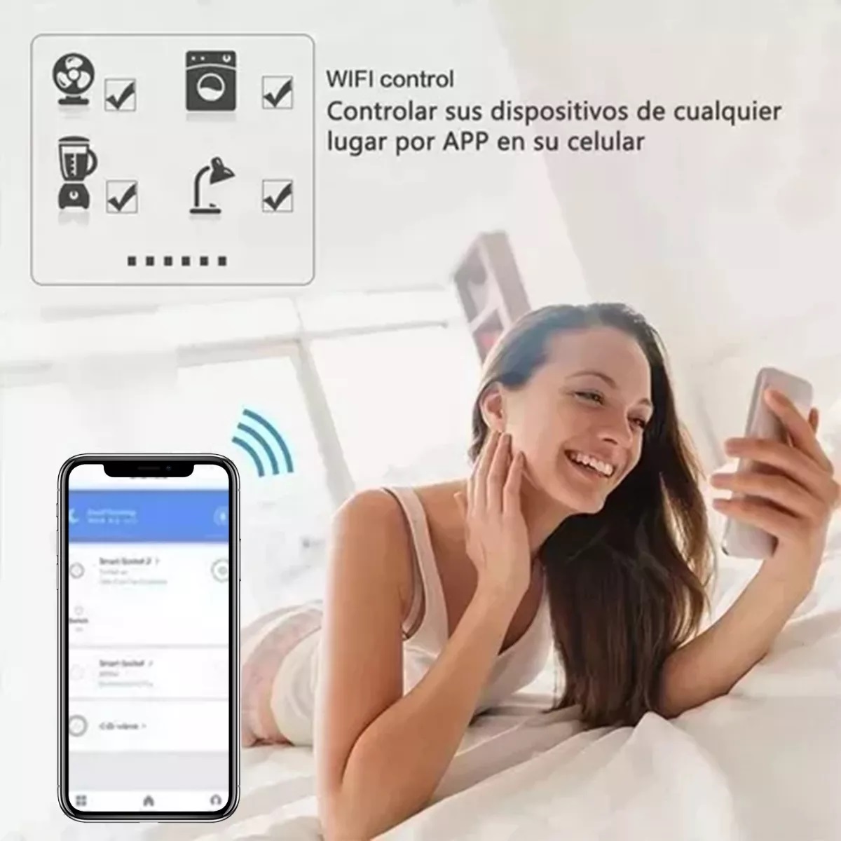 Set Enchufe Inteligente Wifi Smart Plug Con App, 4 Uds.