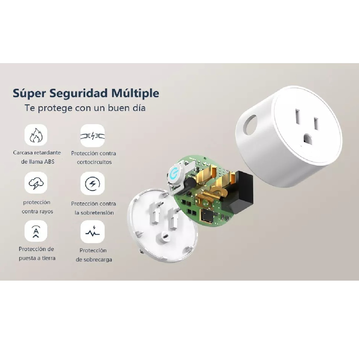 Kit Enchufe Inteligente Wifi Smart Plug Alexa Smart Life 4 Uds