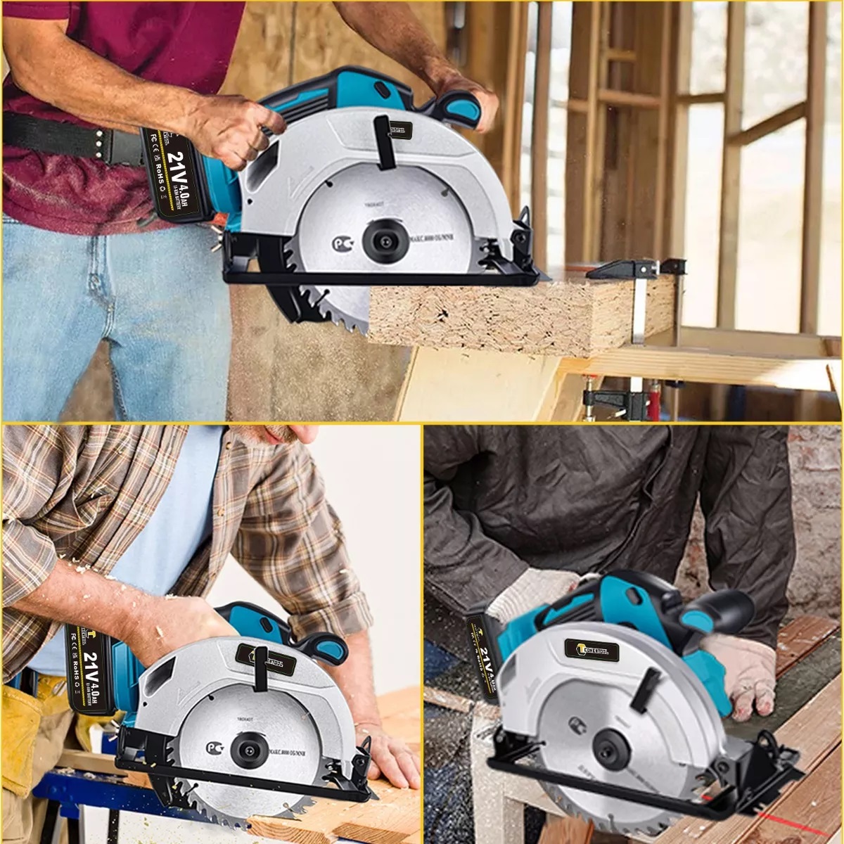 Sierra Circular Eléctrica Profesional 2680w 4.0ah