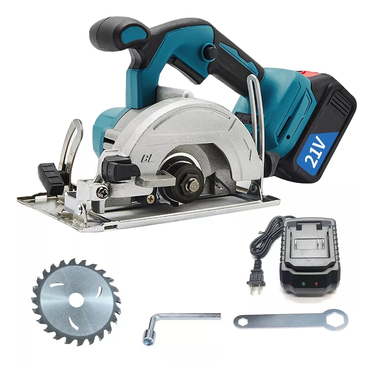 Sierra Circular De Eléctrica Inalambrica Madera C/2 Batería