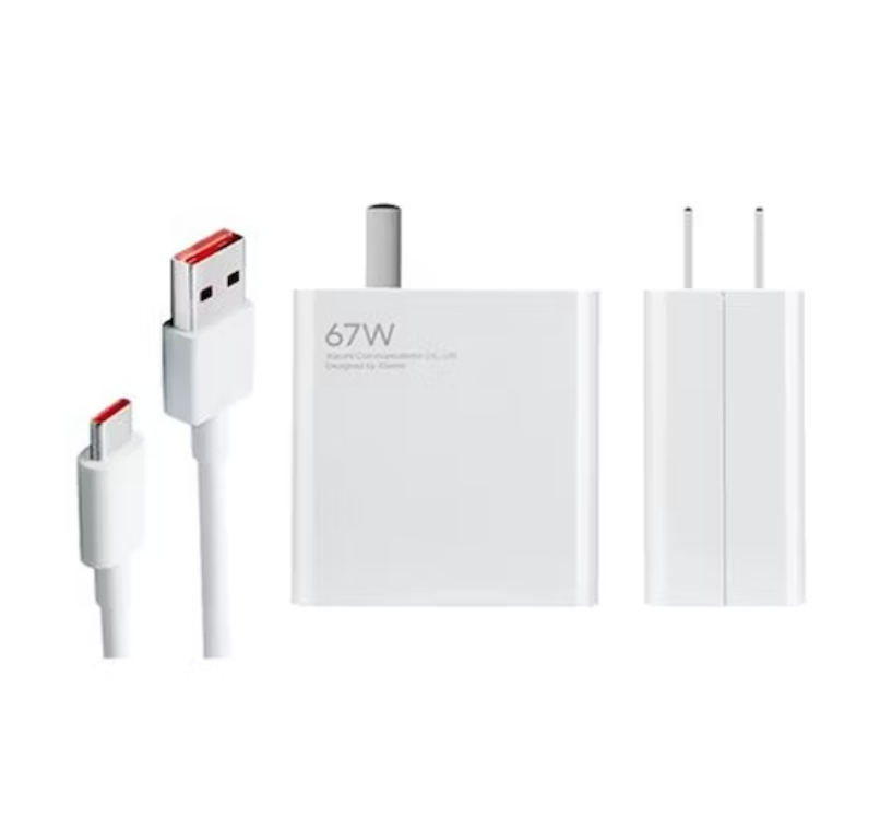 Cargador 67W Para Xiaomi Carga Rapida Tipo C Caja Blanca 1 Puerto USB