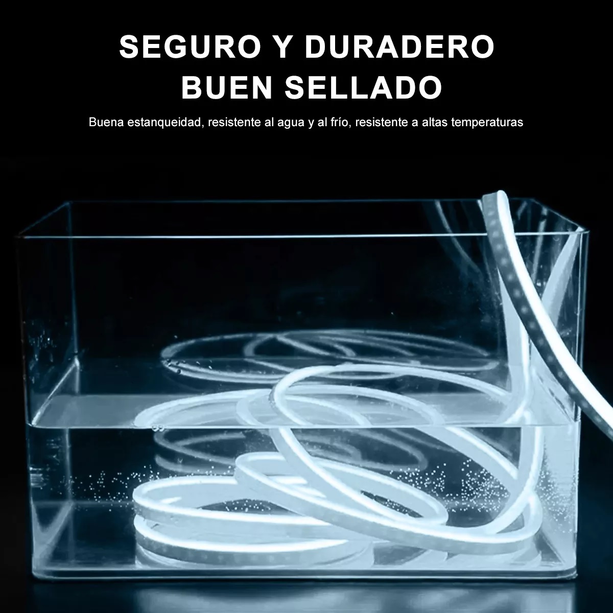 Tiras De Led 10m Luz Neón Flexible 24v Con Control Remoto Blanco Frio