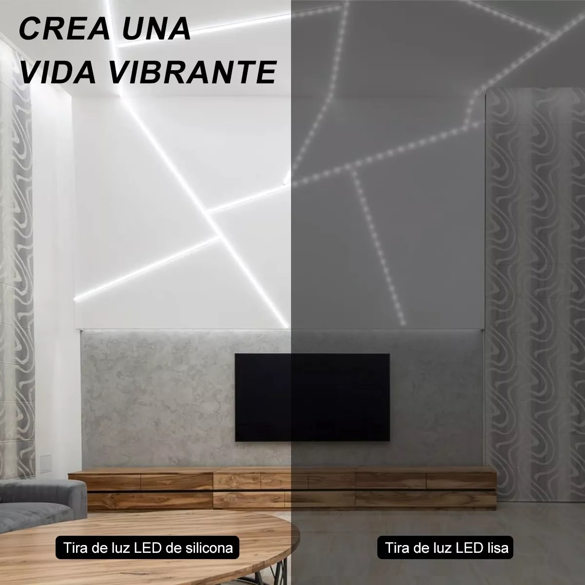 Tiras De Led 10m Luz Neón Flexible 24v Con Control Remoto Blanco Frio