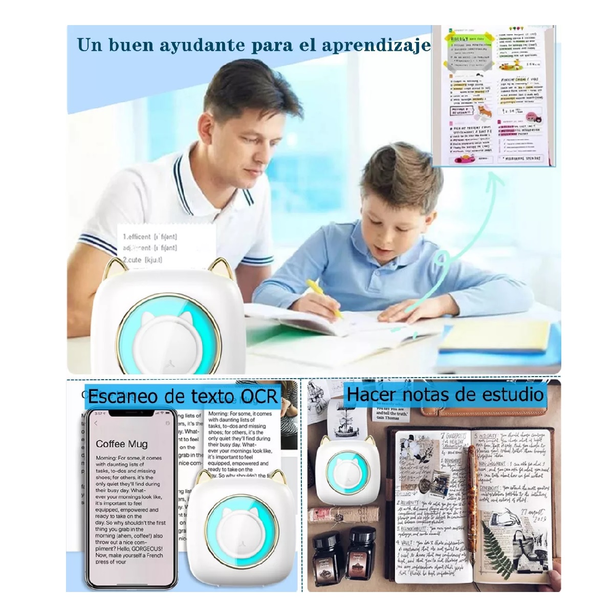 Mini Impresora Térmica Inalámbrica Con Bluetooth Portátil