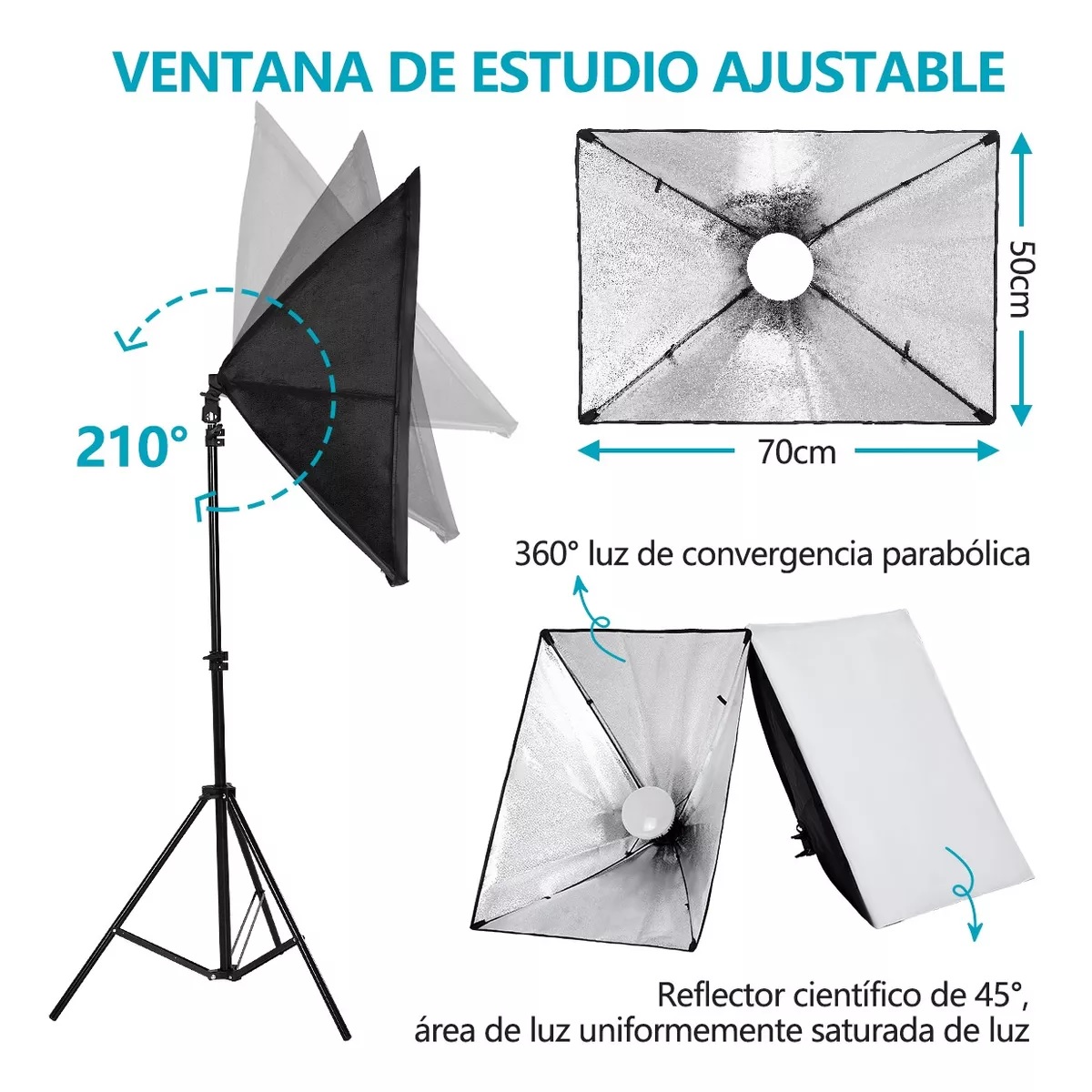 Kit De Luces Para Fotografia De Estudio Set De Iluminac 85w