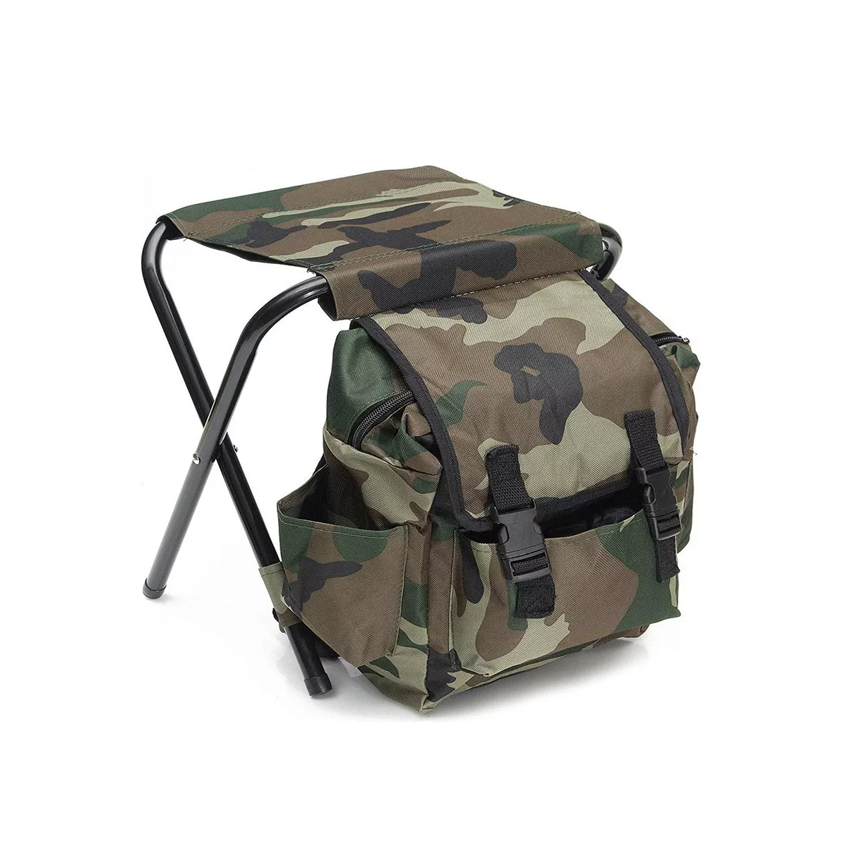 Mochila Y Asiento Plegable Multifuncional Para Exteriores