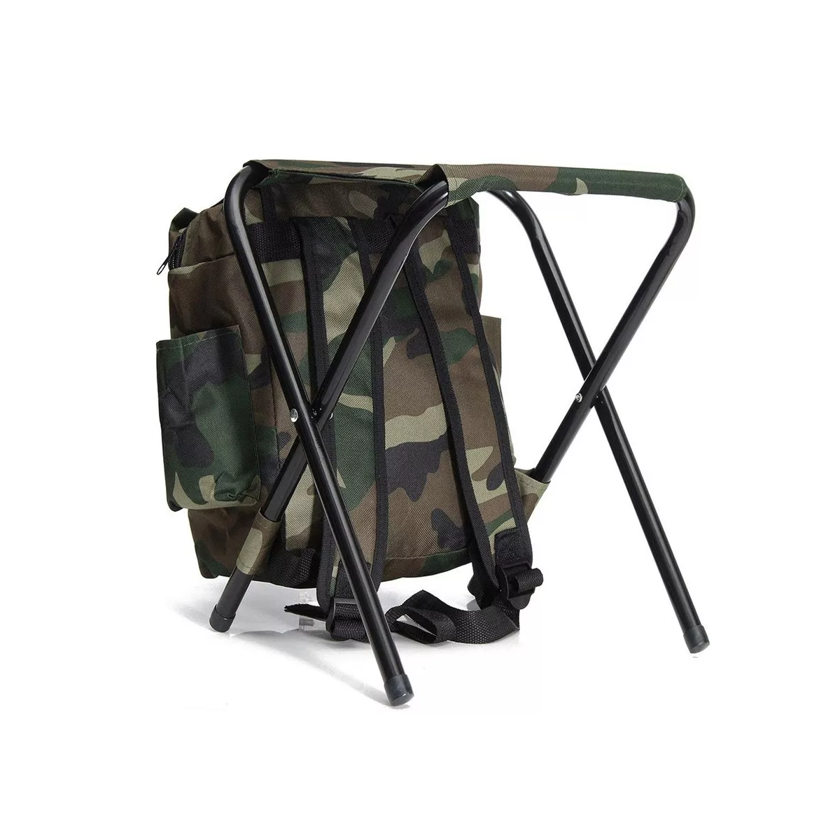 Mochila Y Asiento Plegable Multifuncional Para Exteriores