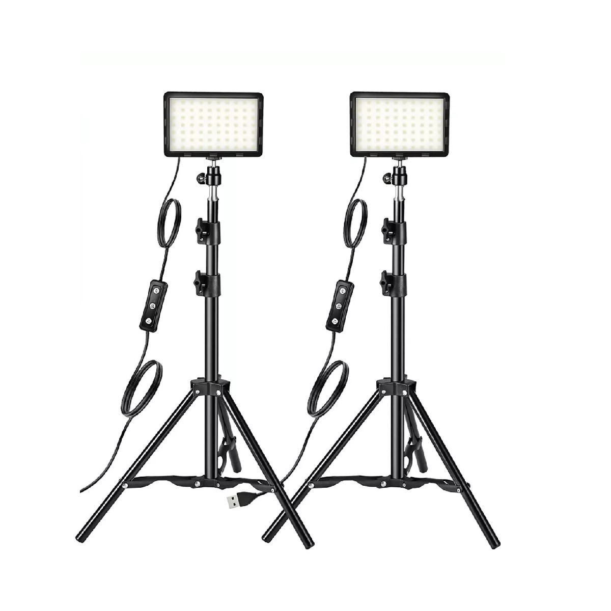 Kit Luz Video Iluminación Fotografía Regulable 2pcs Usb Led