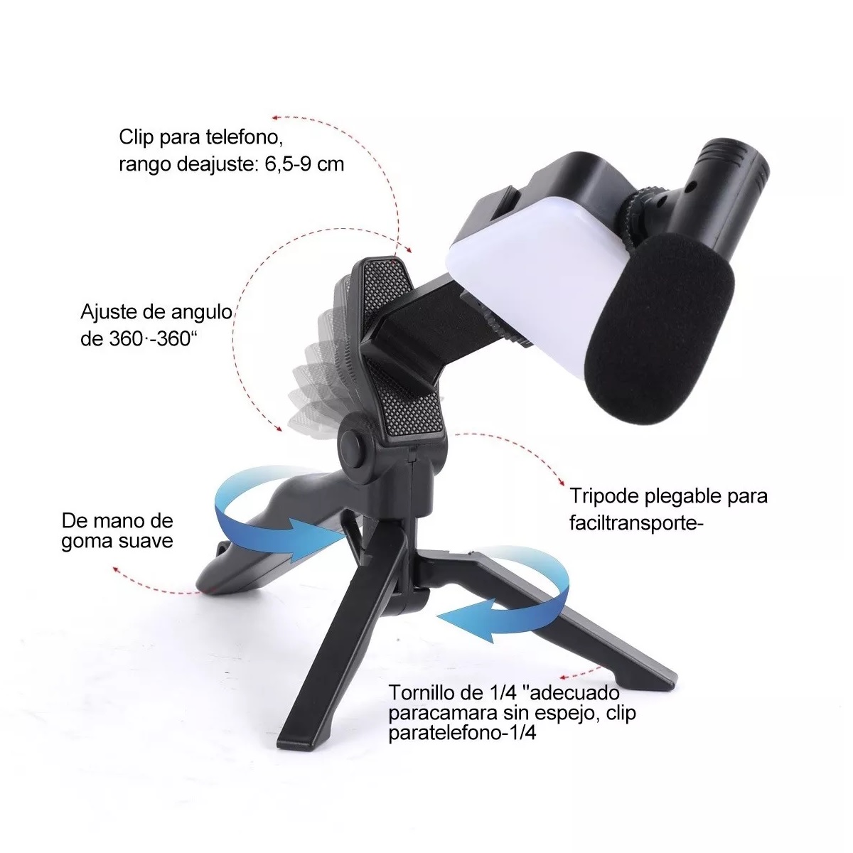 Portátil Teléfono Fotografía Luz De Relleno Led De Mano