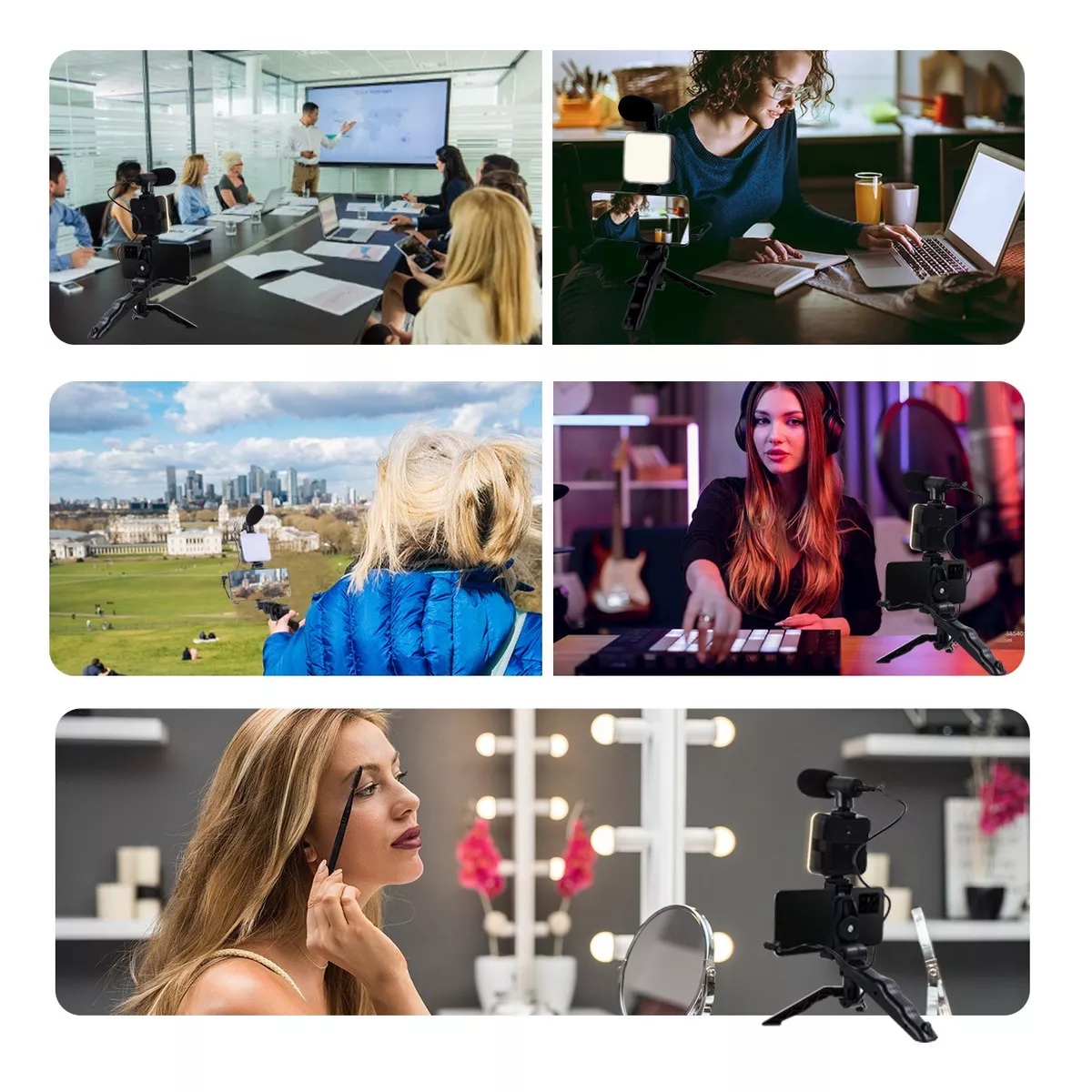 Portátil Teléfono Fotografía Luz De Relleno Led De Mano