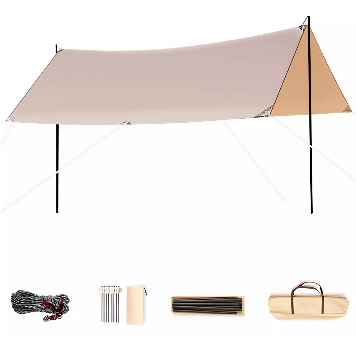 Toldo Plegable Carpa Protección Solar Impermeable 3x4m