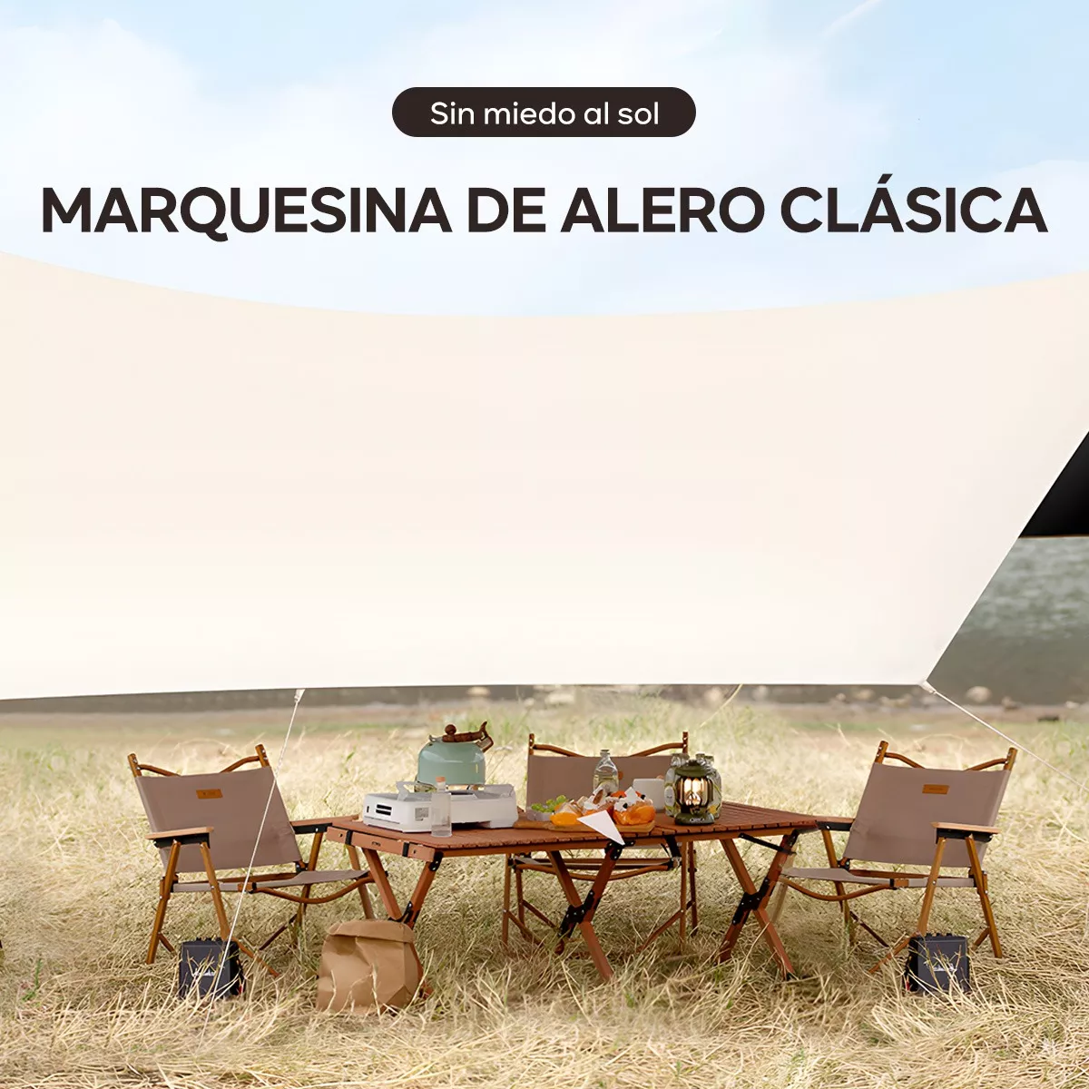 Toldo Plegable Carpa Protección Solar Impermeable 3x4m