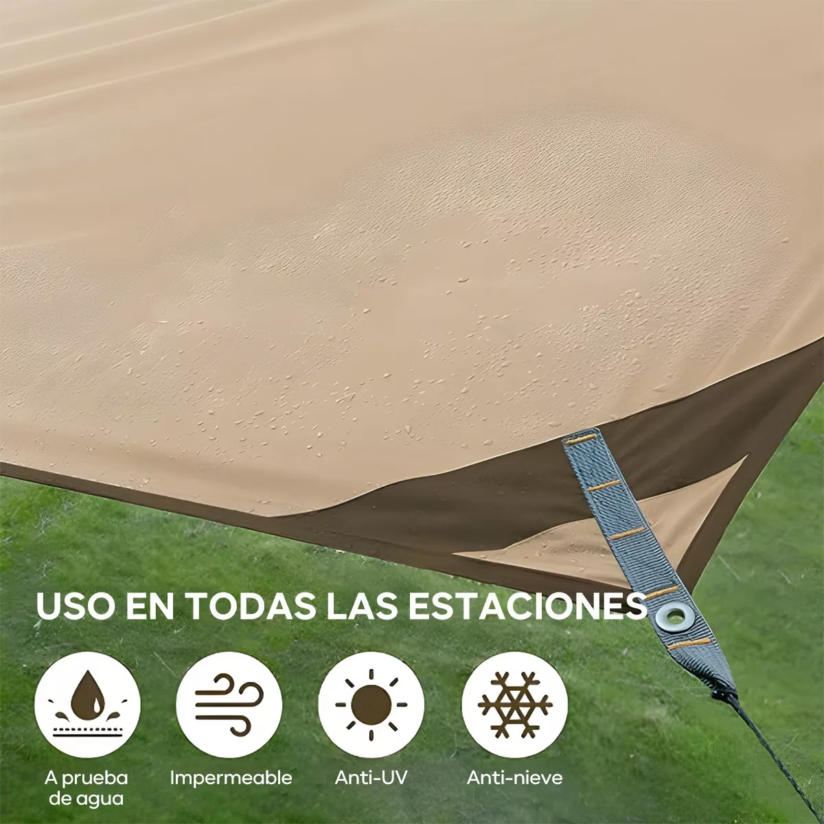 Toldo Plegable Carpa Protección Solar Impermeable 3x4m
