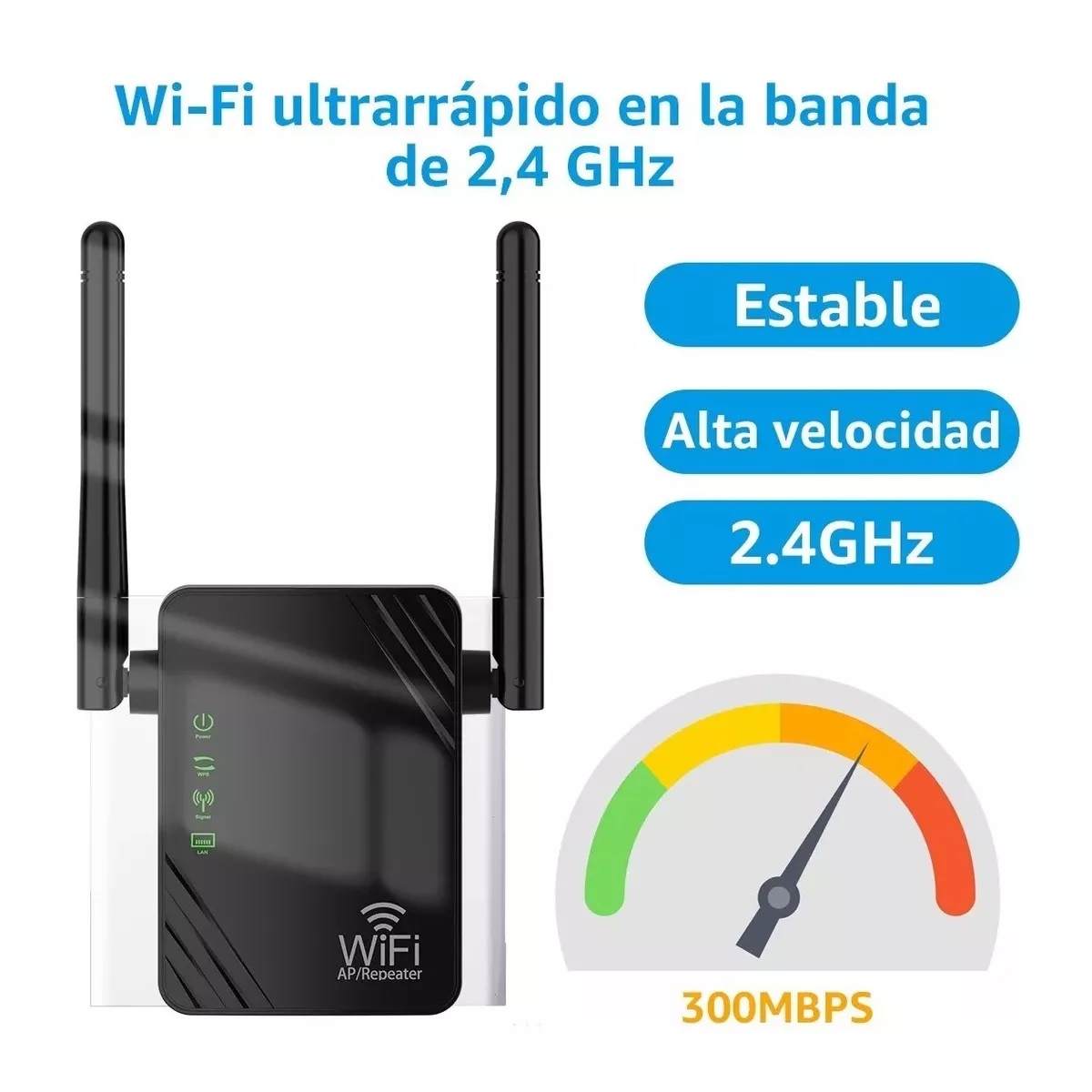 Extensor Repetidor Wifi Amplificador De Señal 300 Mbps