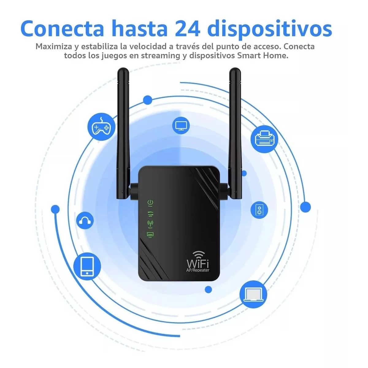 Extensor Repetidor Wifi Amplificador De Señal 300 Mbps