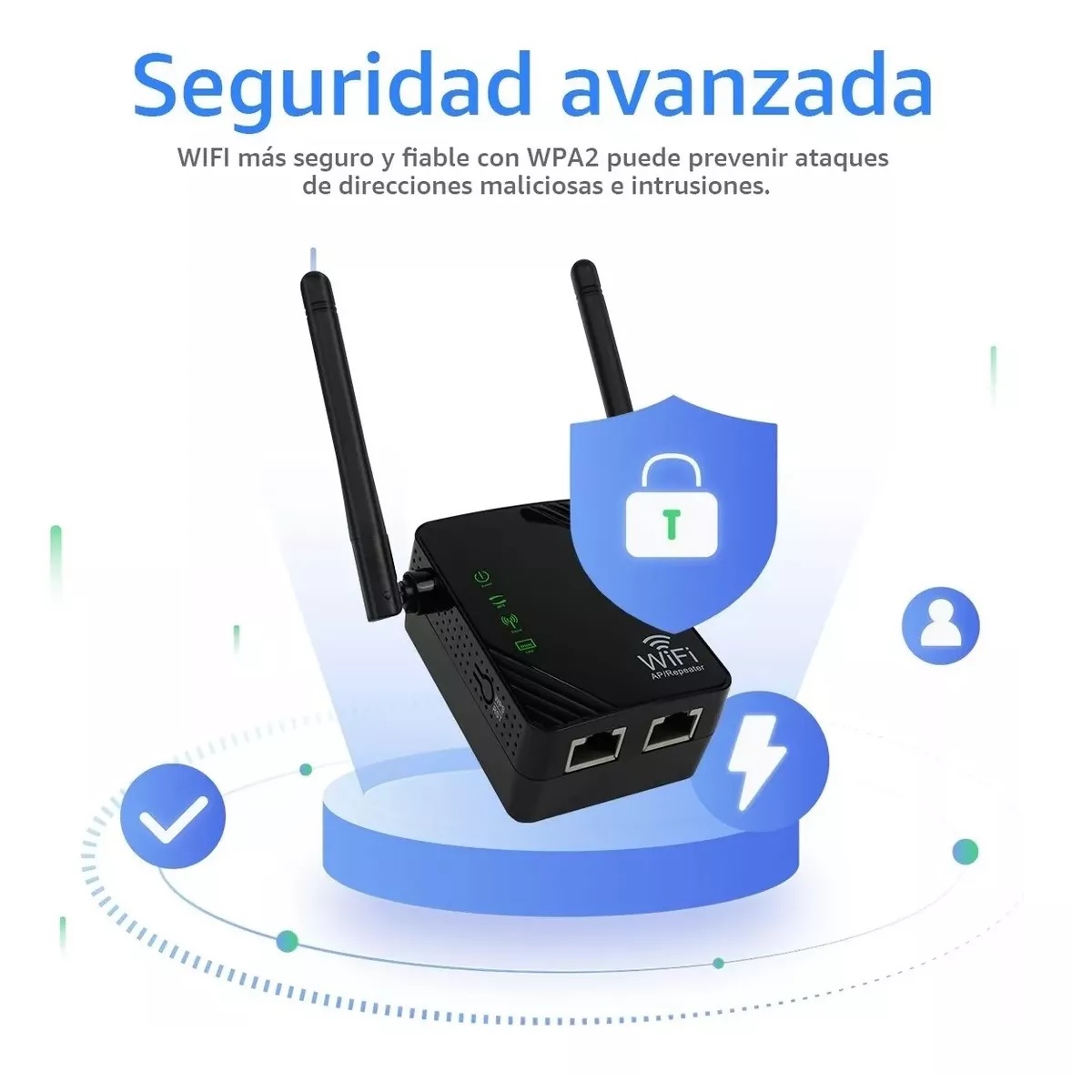 Extensor Repetidor Wifi Amplificador De Señal 300 Mbps