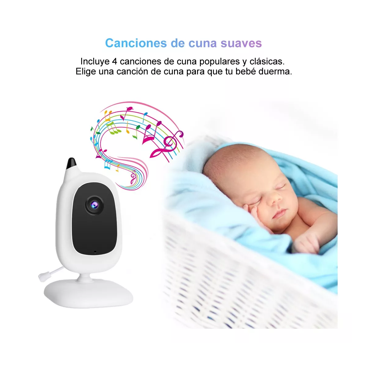 Monitor Para Bebe Inalámbrico Cámara De Seguridad Nocturna