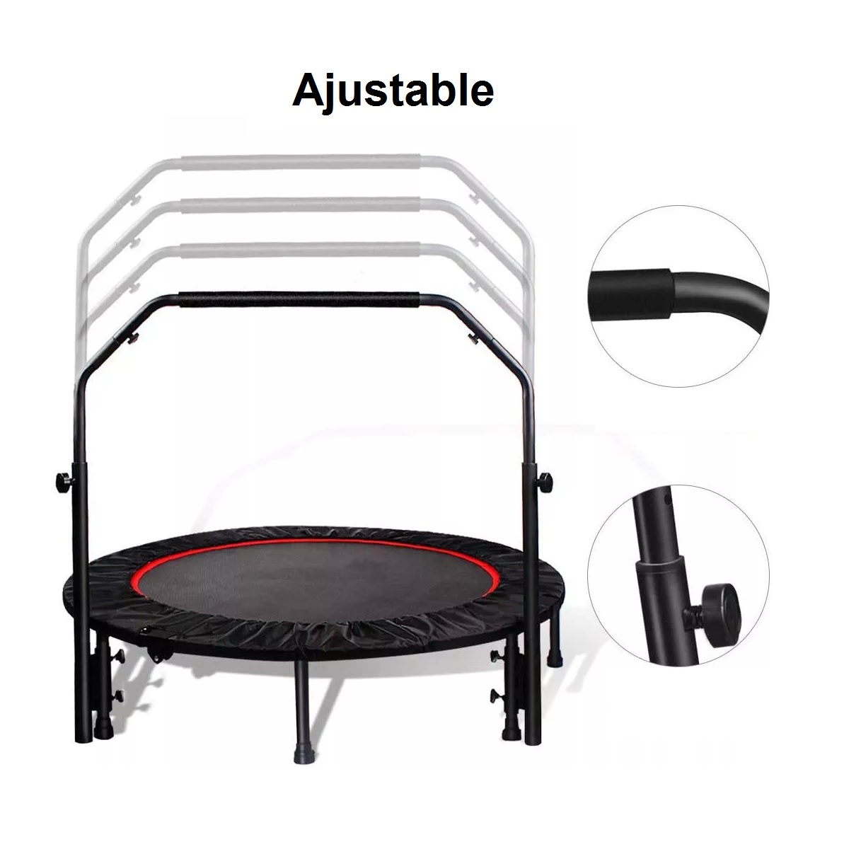 Trampolín Brincolín Aeróbicos Fitness Plegable Ajustable U