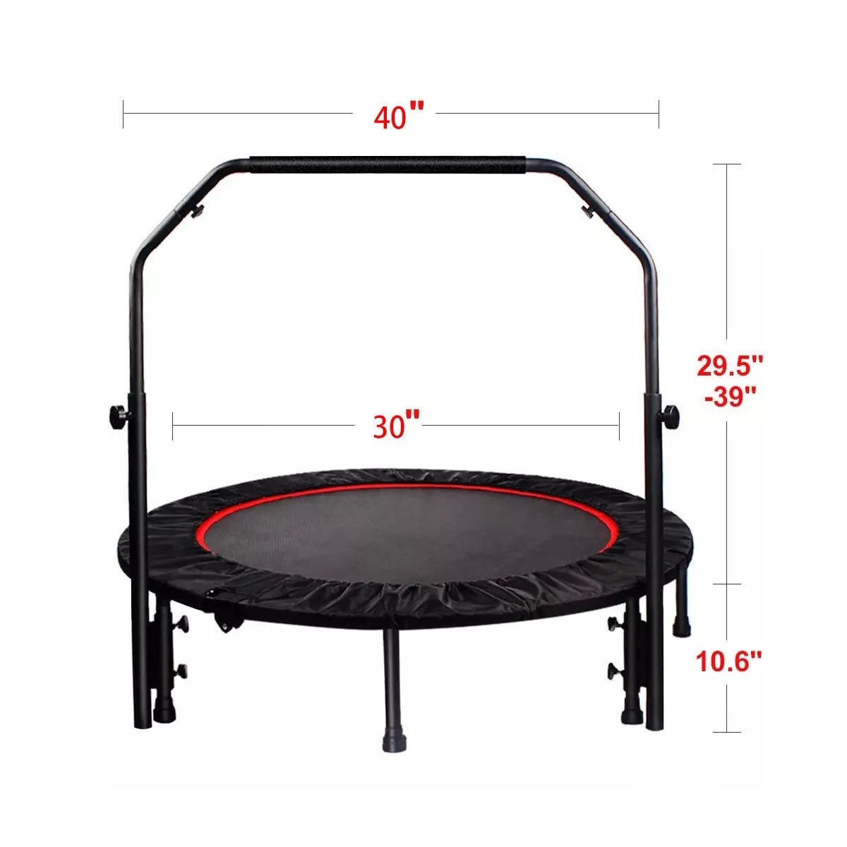 Trampolín Brincolín Aeróbicos Fitness Plegable Ajustable U