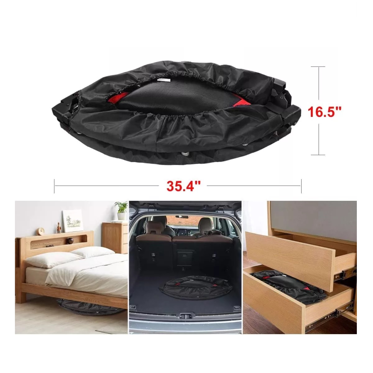 Trampolín Brincolín Aeróbicos Fitness Plegable Ajustable U