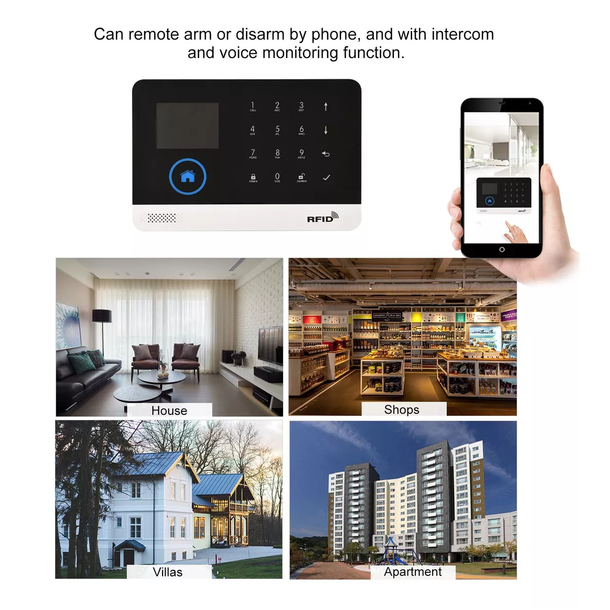 Alarma P/sistema De Seguridad Inalámbrico 433mhz Wifi + Gsm