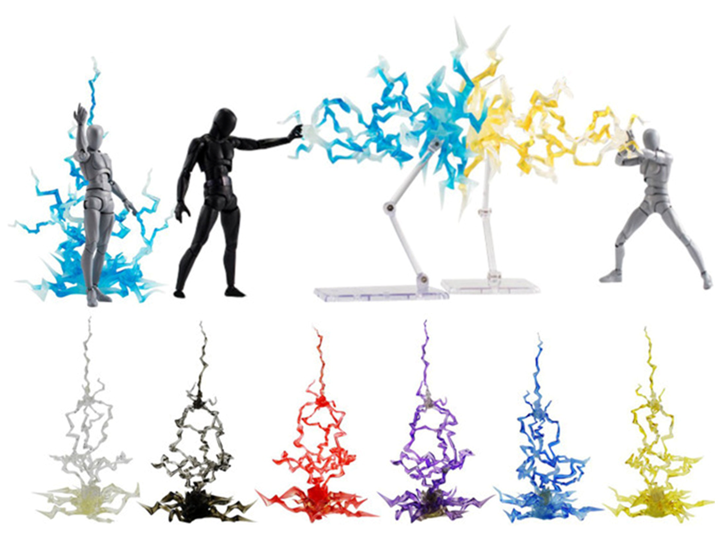 Tamashii Effect Efecto Poder Truenos Rayos Relámpagos Morado