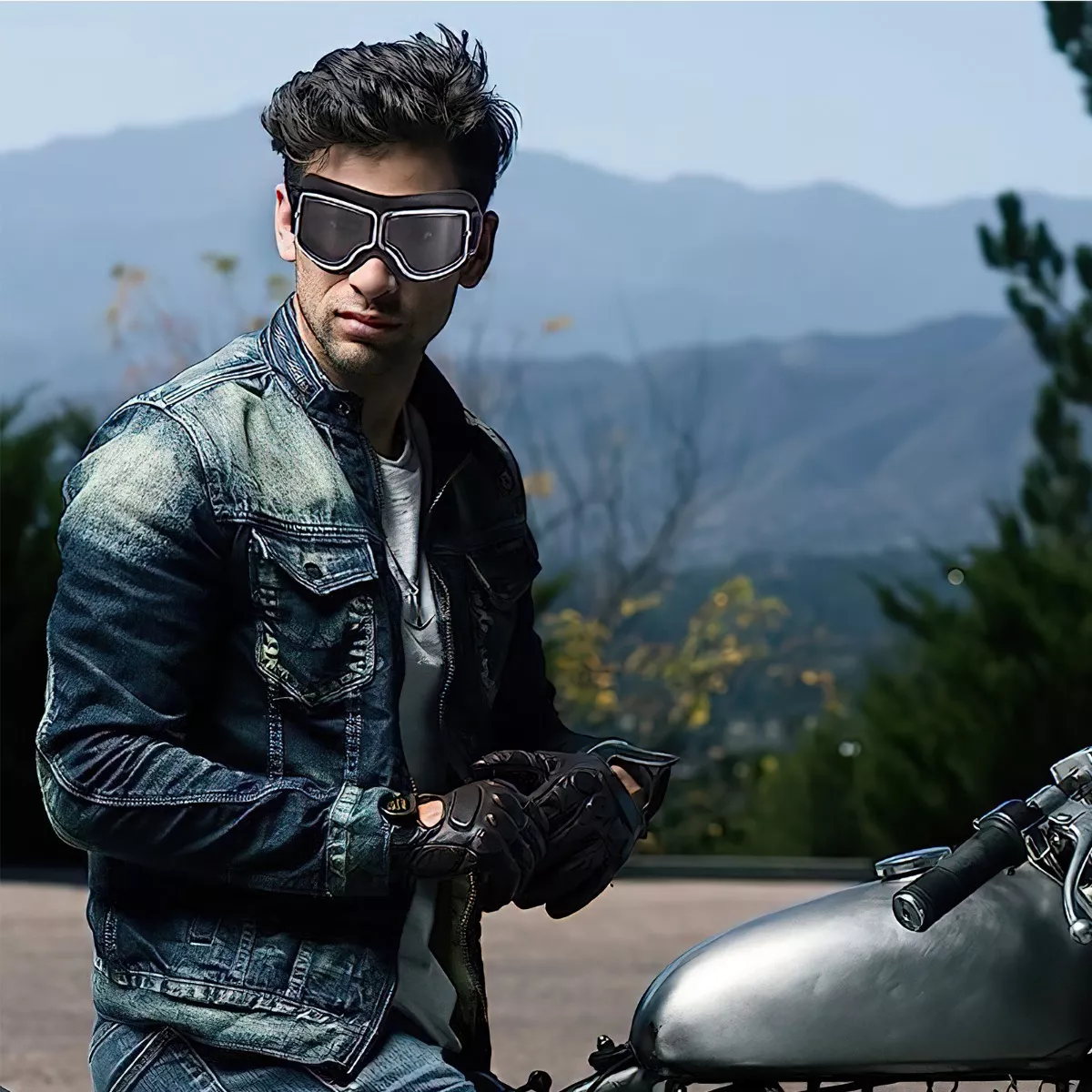 Gafas de Sol para Hombre Lentes Oscuros para Motociclista de Moda Sports  Casual
