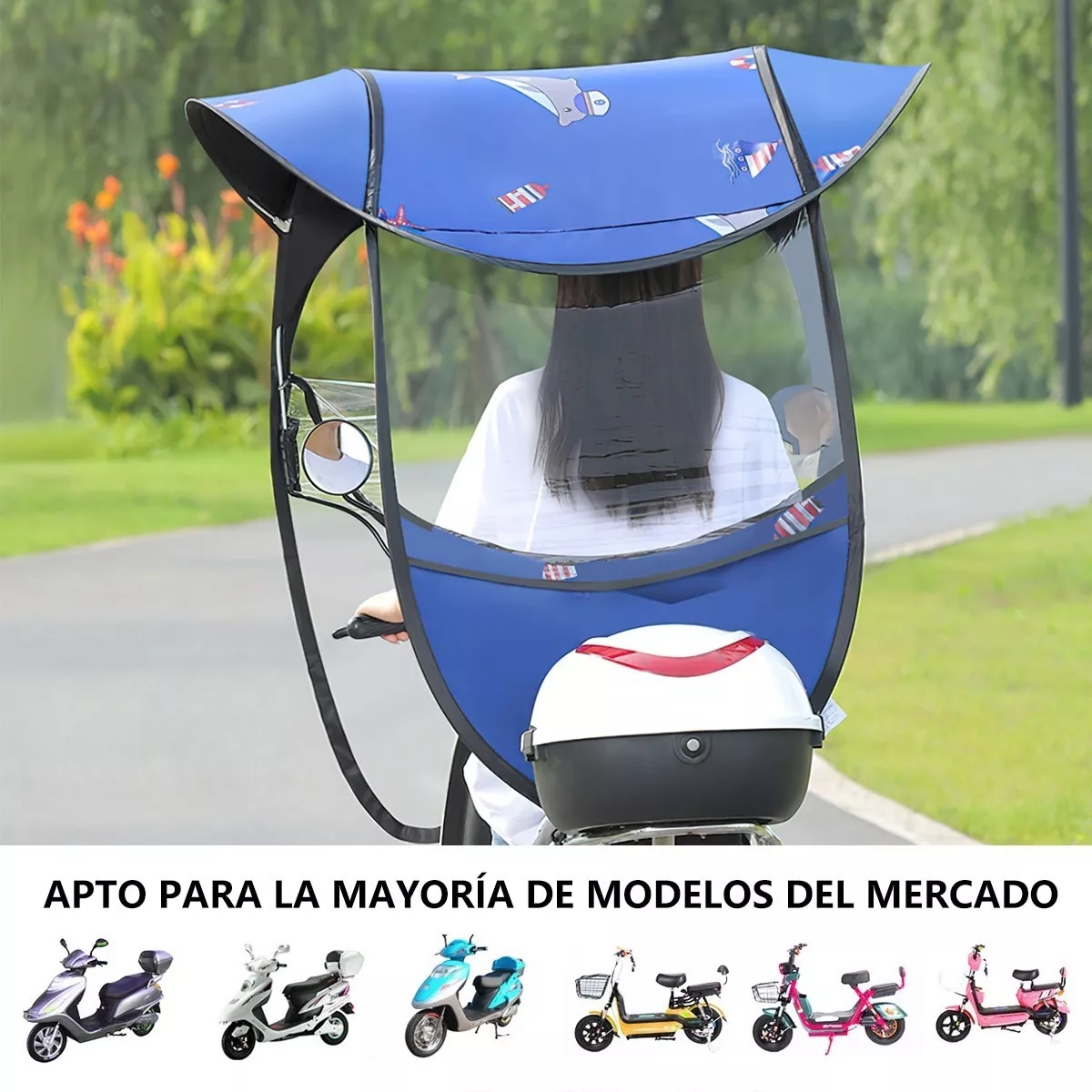 Toldo Cubresol Moto General Impermeable Para Motocicletas