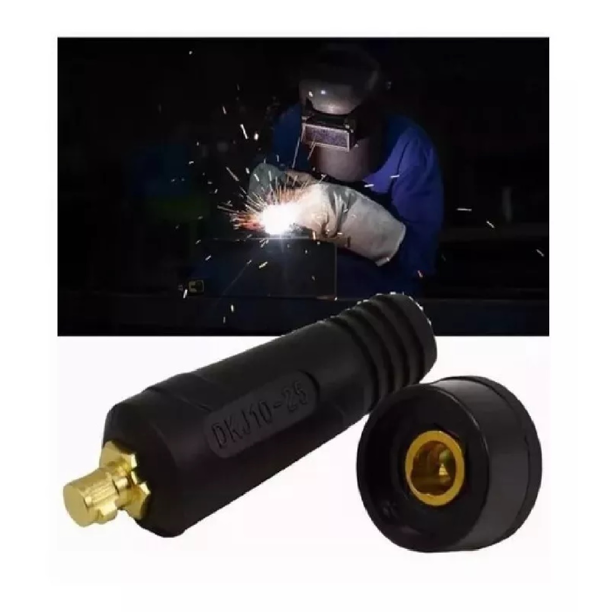 Bornes Para Soldadora Inversora 200amp Conector Rapido 2pz