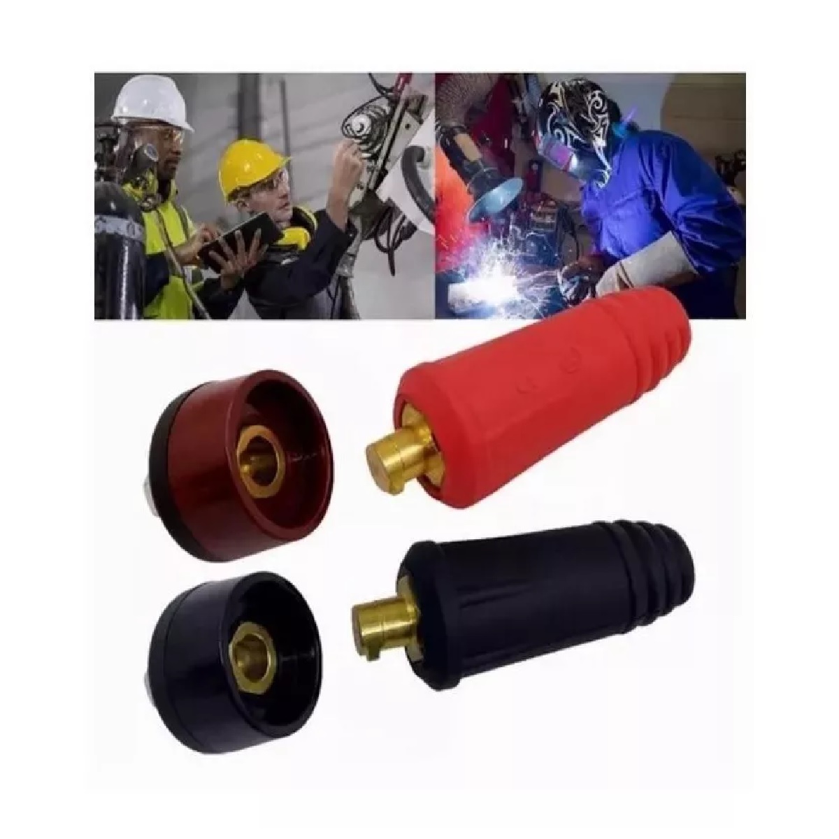 Bornes Para Soldadora Inversora 200amp Conector Rapido 2pz